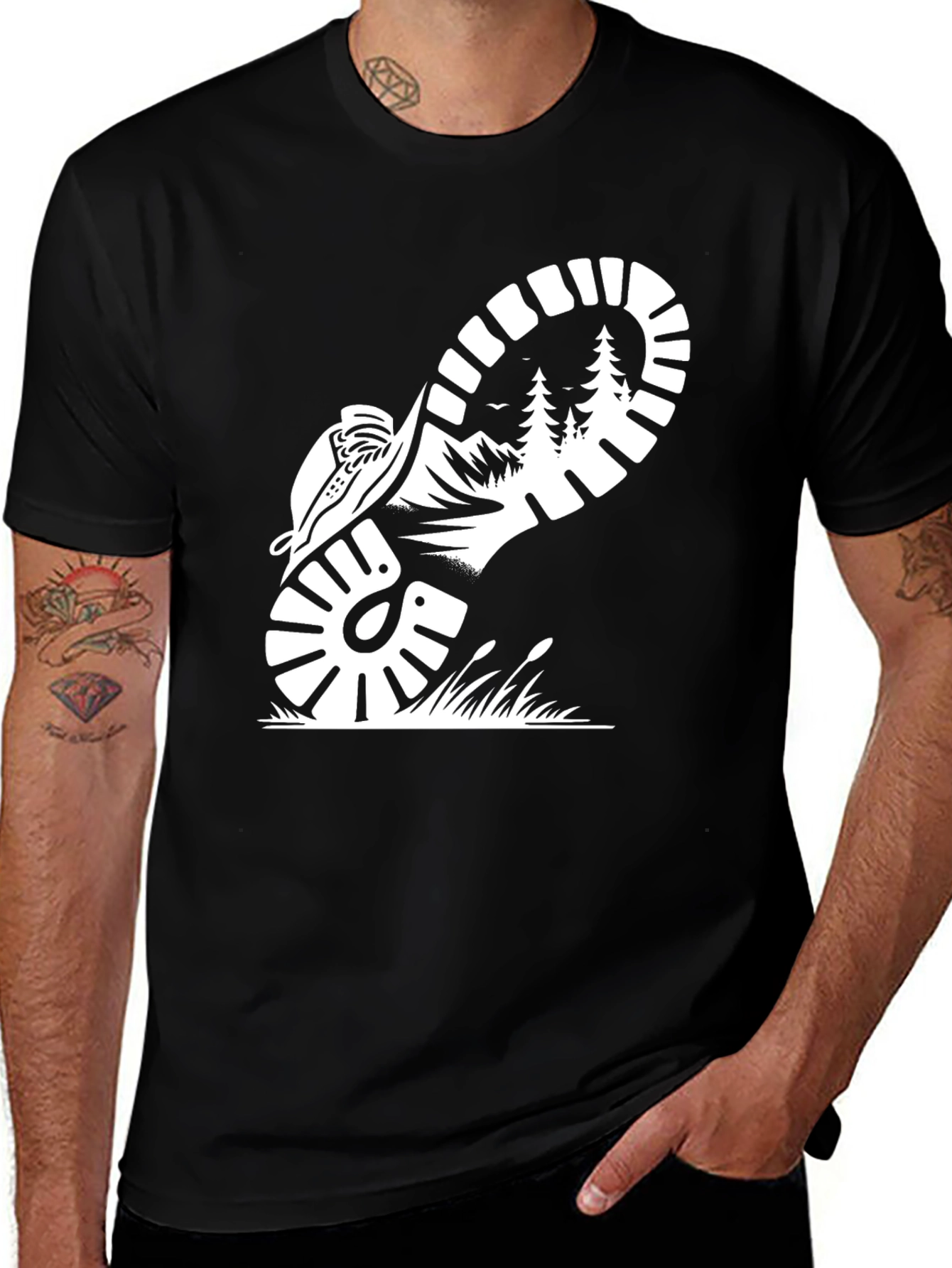 Variant 17 of Hiking Adventure Black T-Shirt