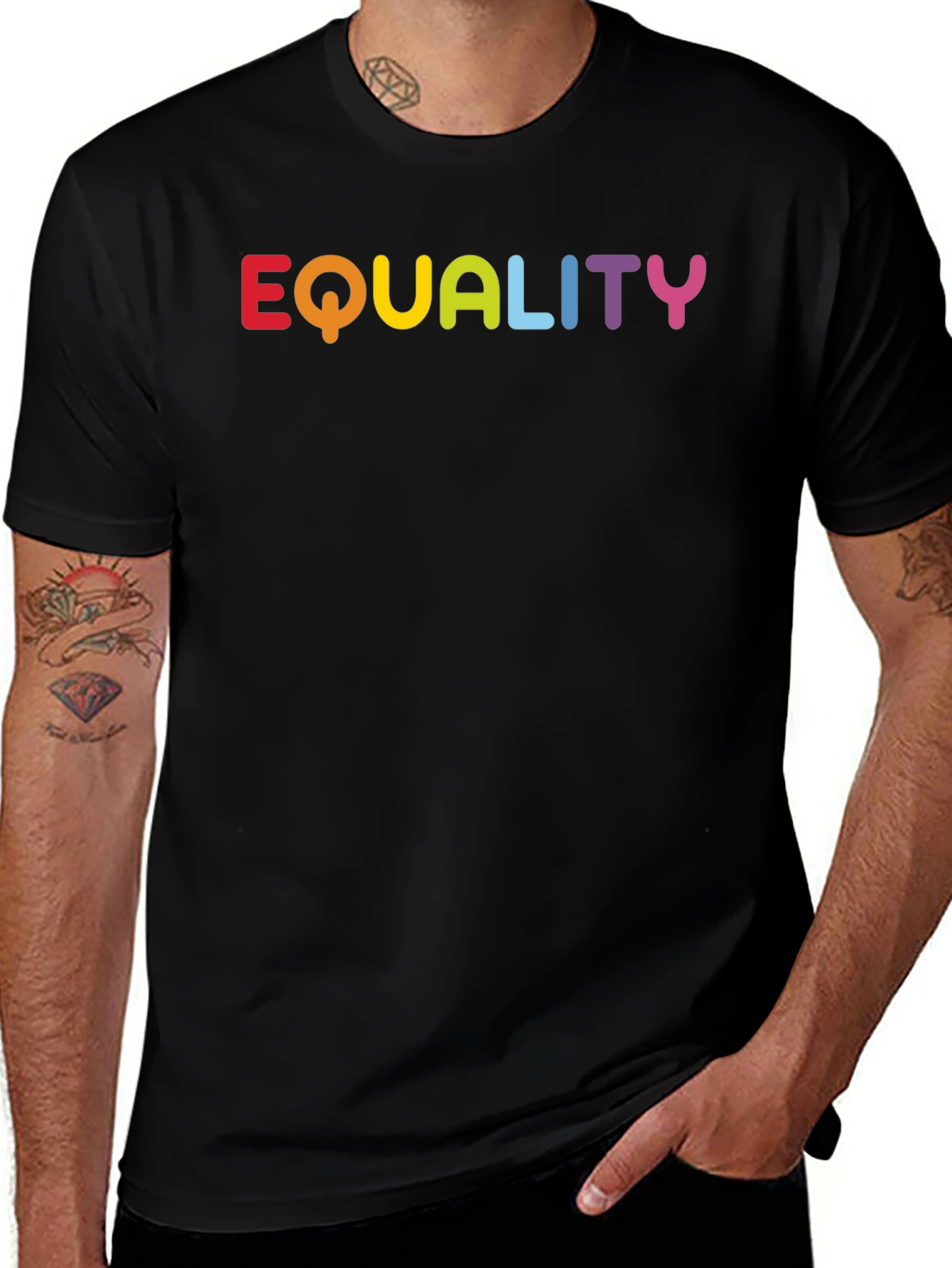 Variant 7 of Equality Rainbow Graphic T-Shirt
