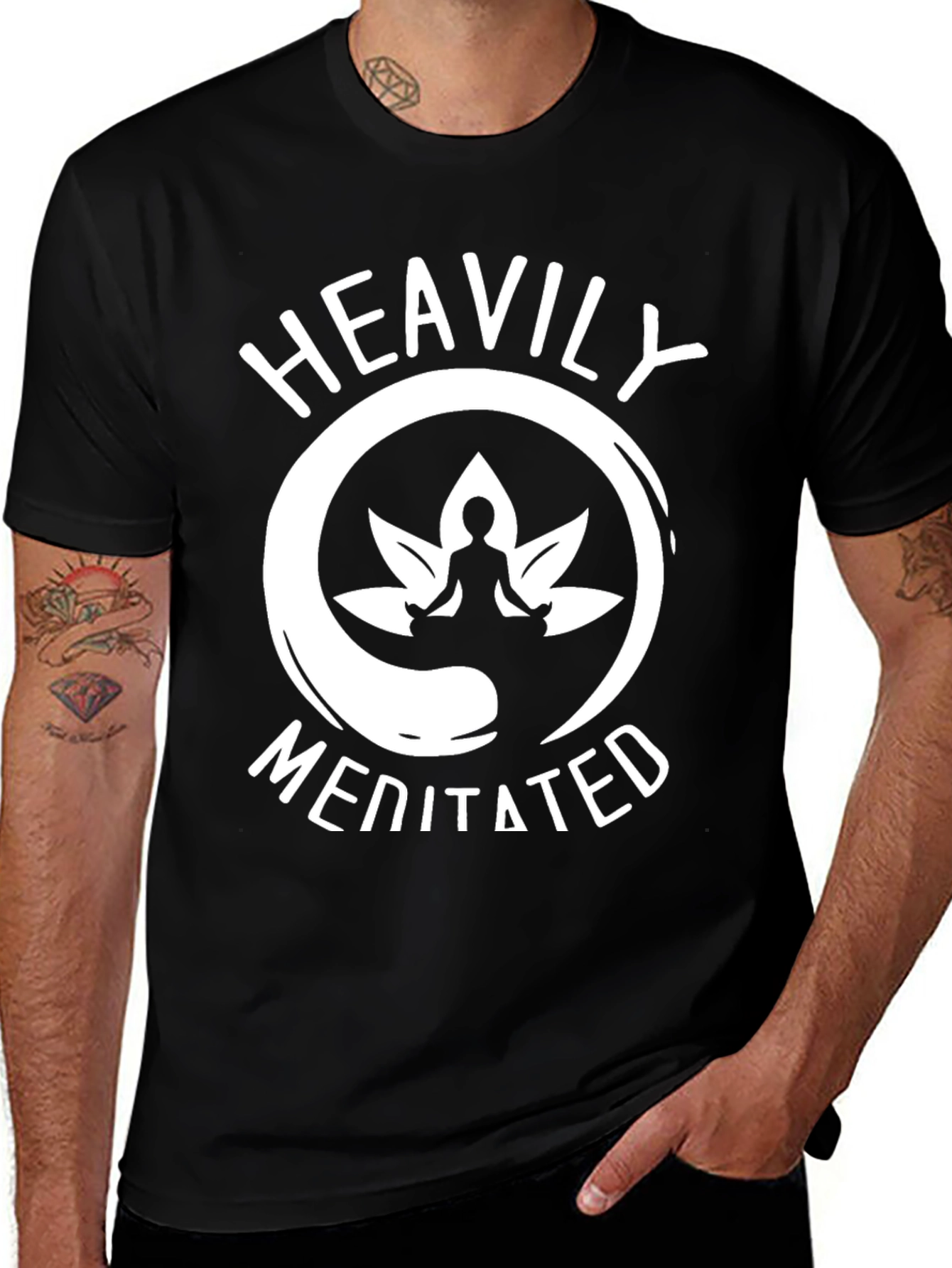 Variant 7 of Heavily Meditated Graphic Tee - Zen T-Shirt