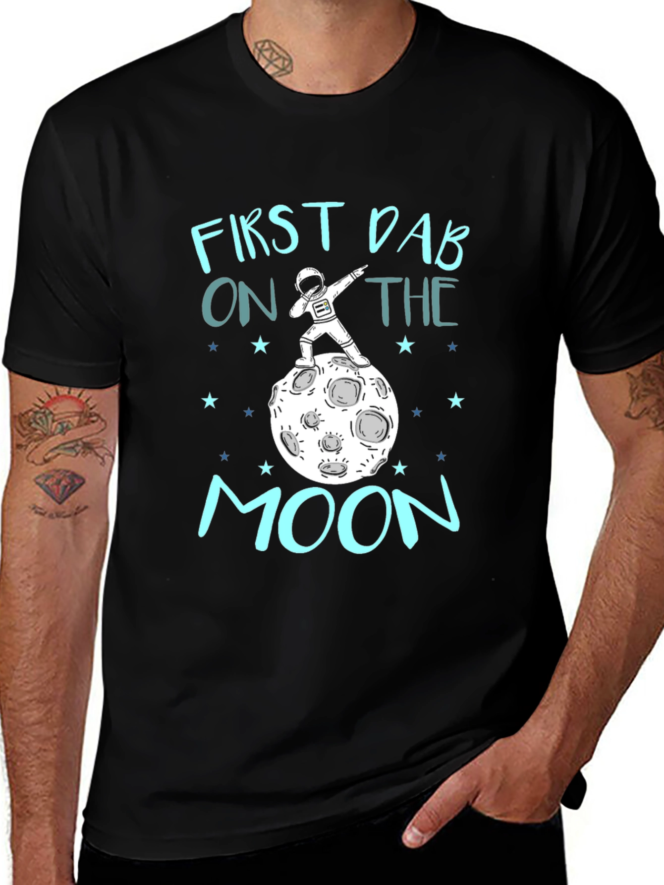 Variant 5 of First Dab on the Moon Graphic Tee