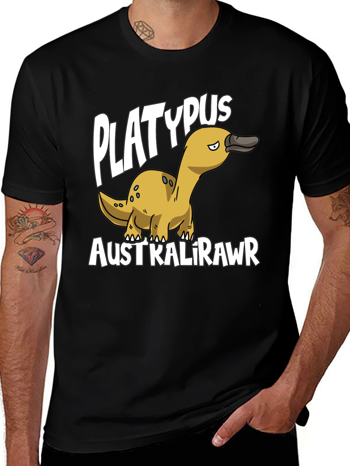 Variant 26 of Platypus Australirawr Funny Graphic T-Shirt