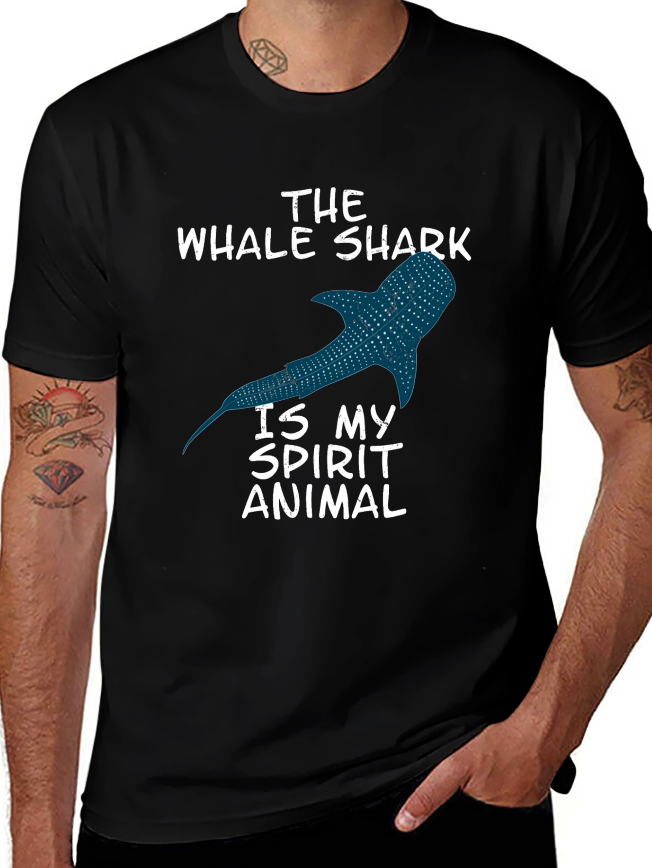 Variant 21 of Whale Shark Spirit Animal Graphic T-Shirt