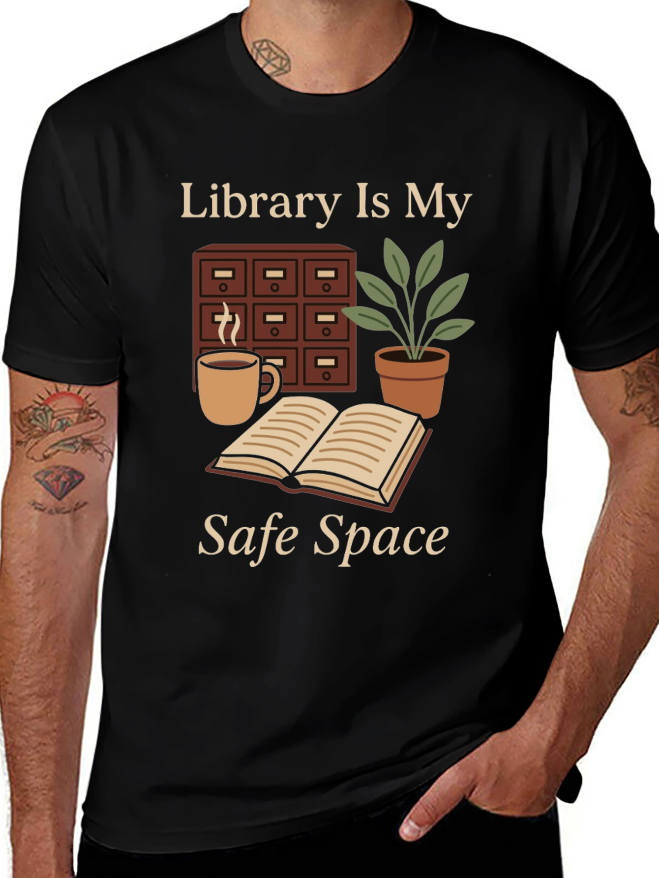 Variant 23 of Library Is My Safe Space T-Shirt