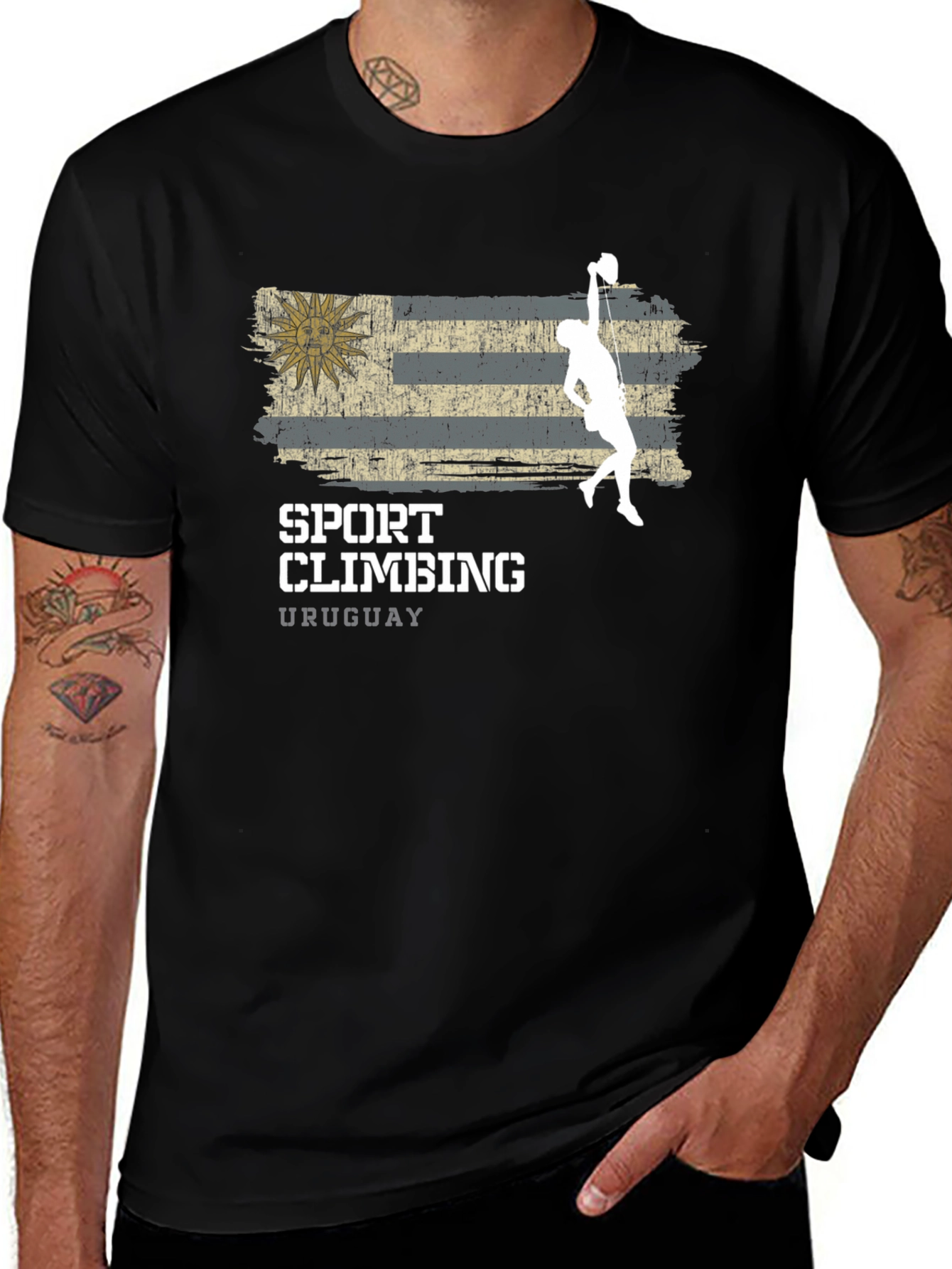 Variant 3 of Uruguay Sport Climbing Graphic T-Shirt