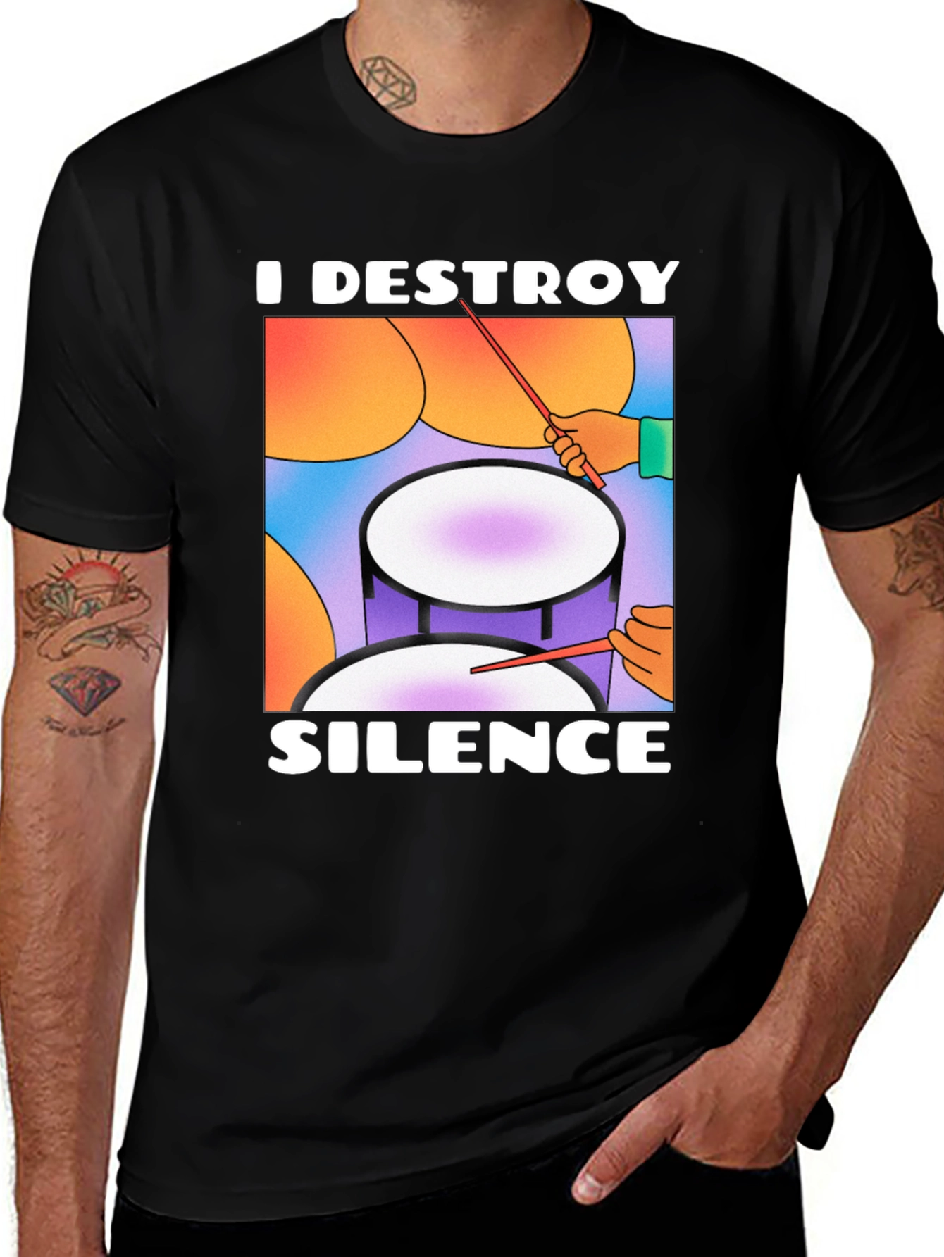 Variant 16 of I Destroy Silence Graphic T-Shirt