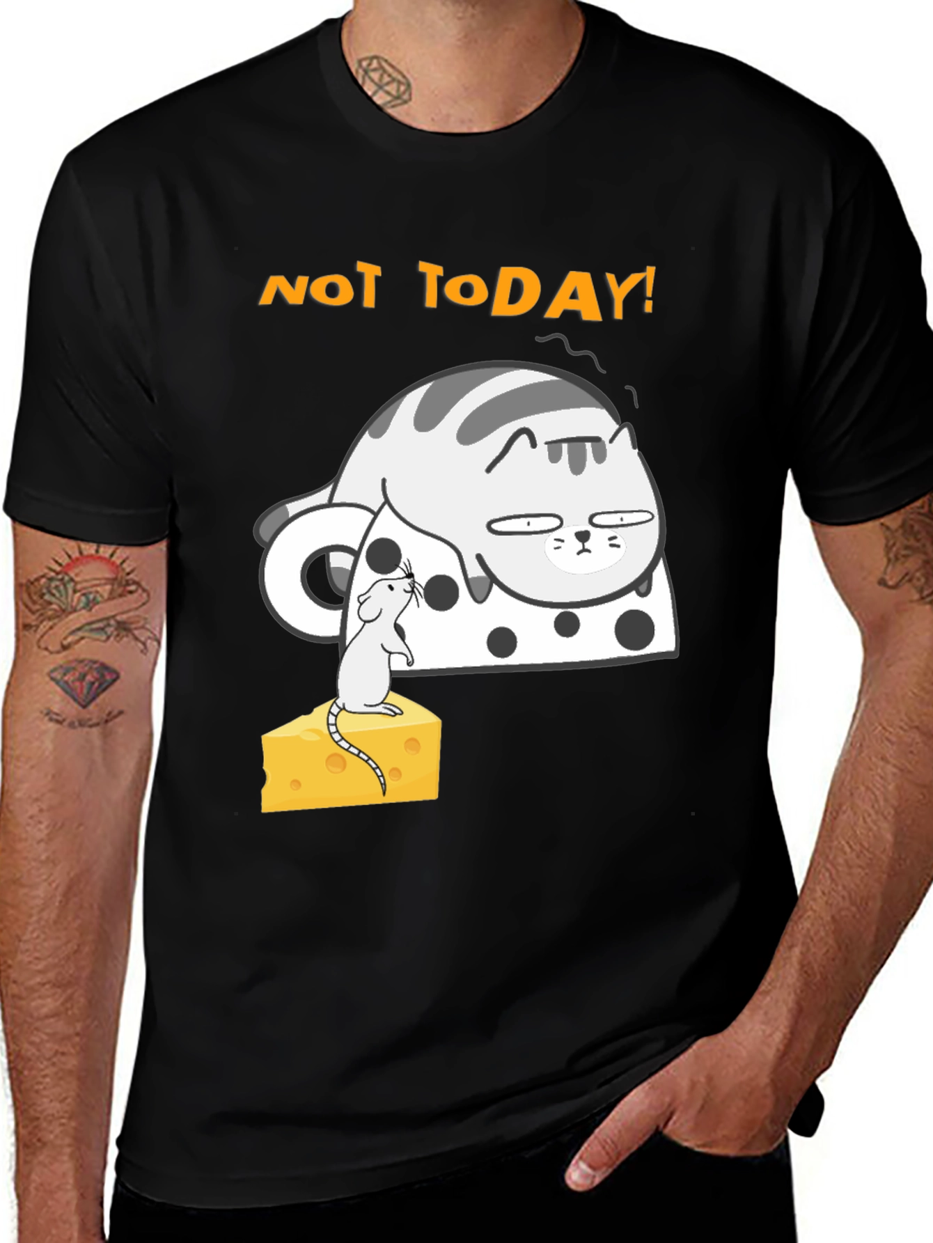 Variant 16 of Not Today Cat T-Shirt - Funny Graphic Tee