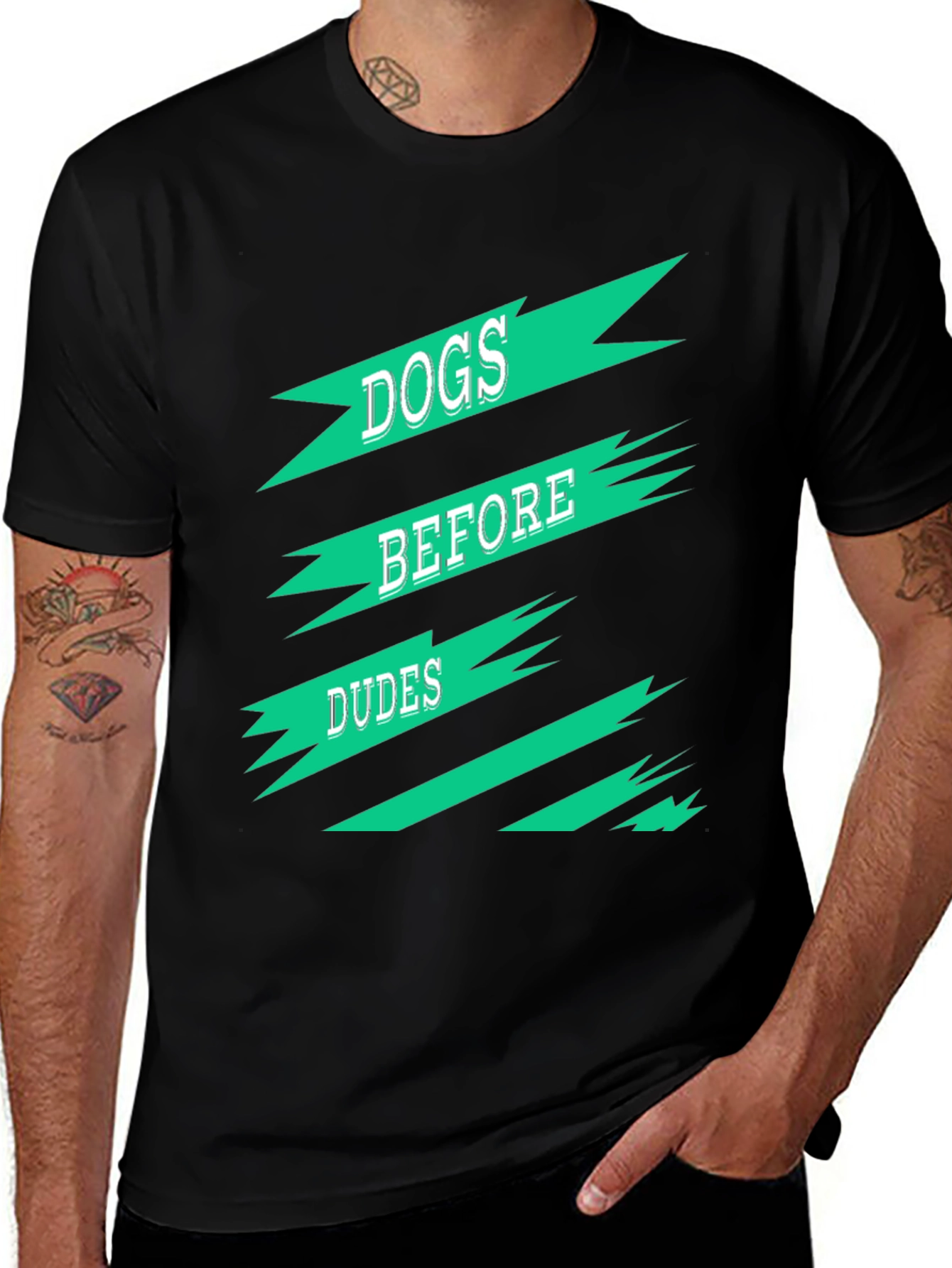 Variant 11 of Dogs Before Dudes Graphic T-Shirt