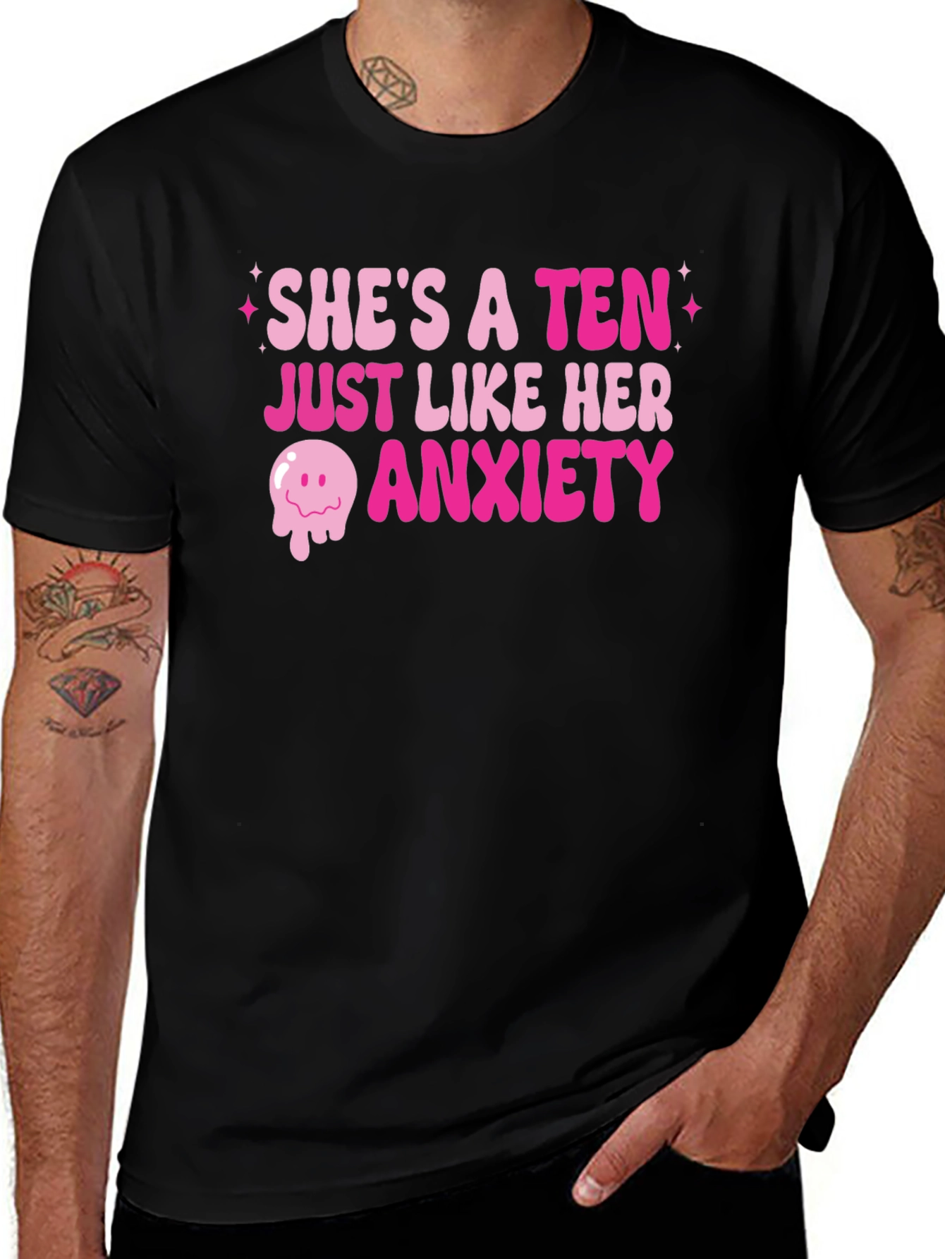 Variant 14 of She's a Ten Anxiety Graphic T-Shirt