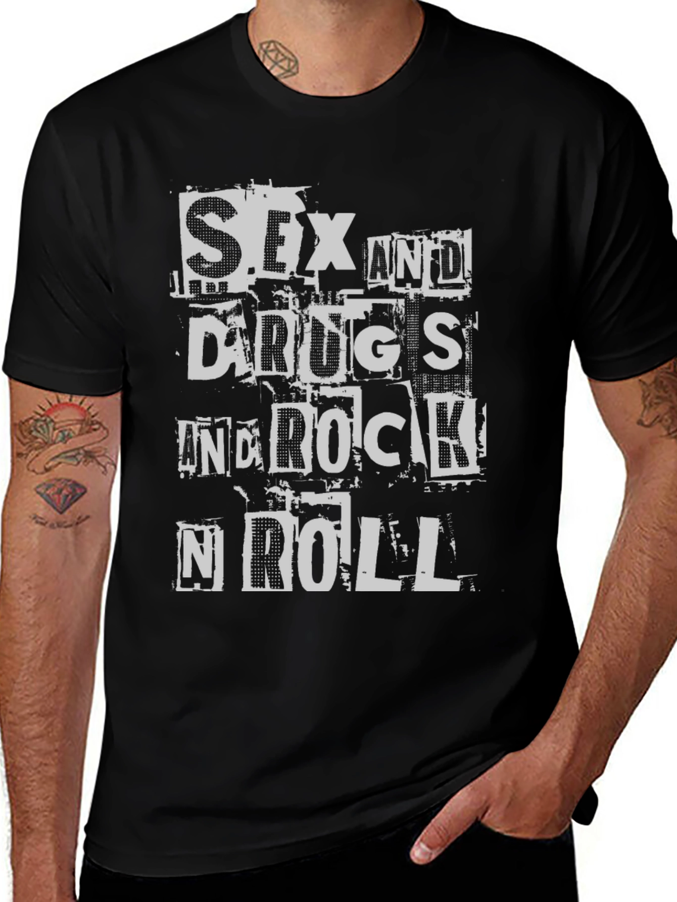 Sex Drugs Rock n Roll Graphic Tee
