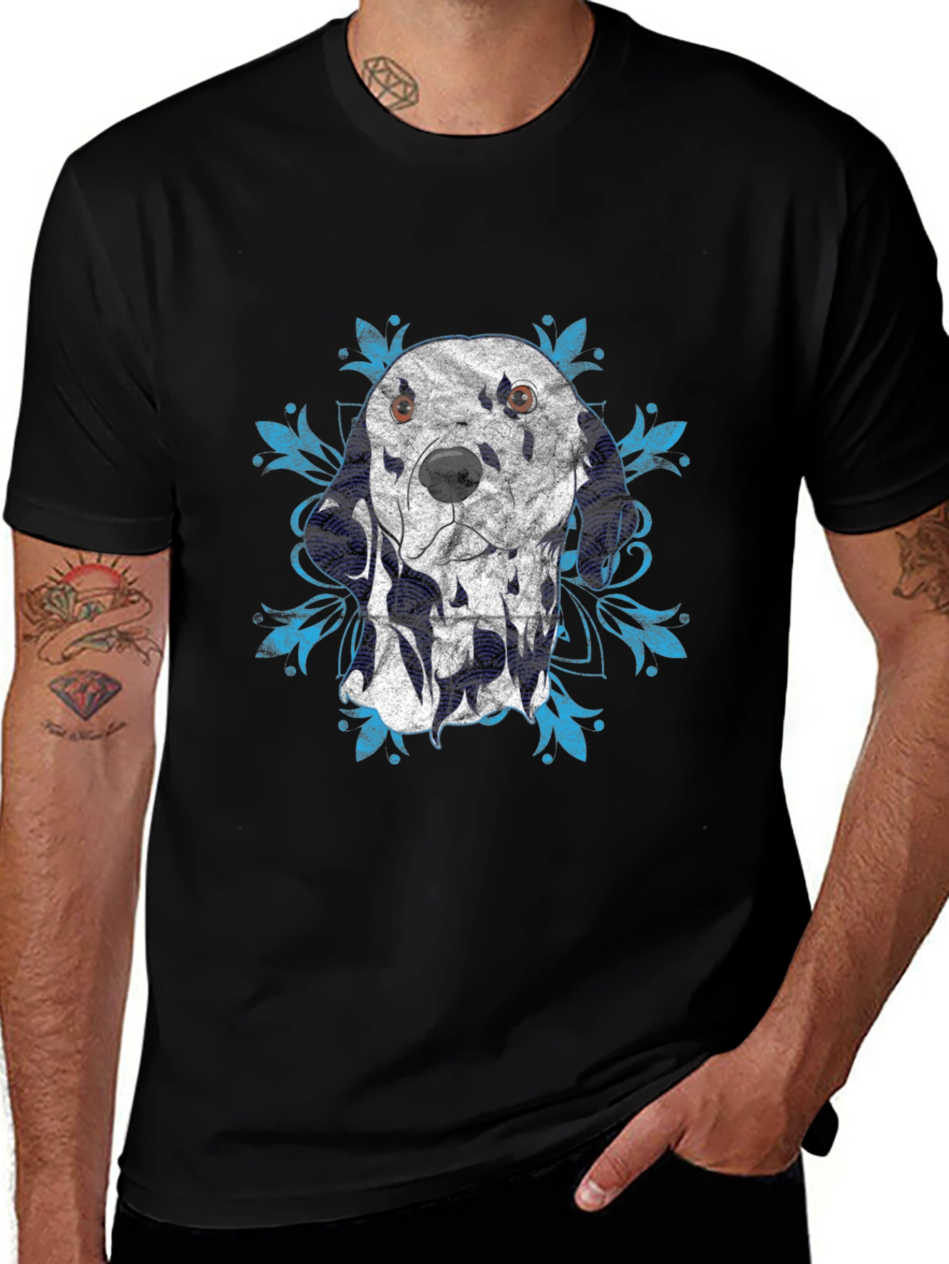 Variant 6 of Dalmatian Graphic T-Shirt - Cool Dog Lover Tee