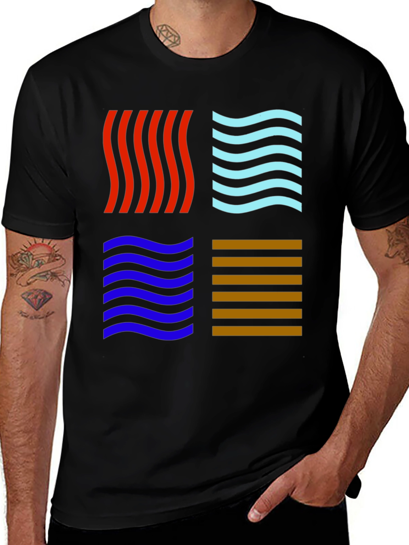 Variant 30 of Four Elements Graphic Tee - Avatar Inspired