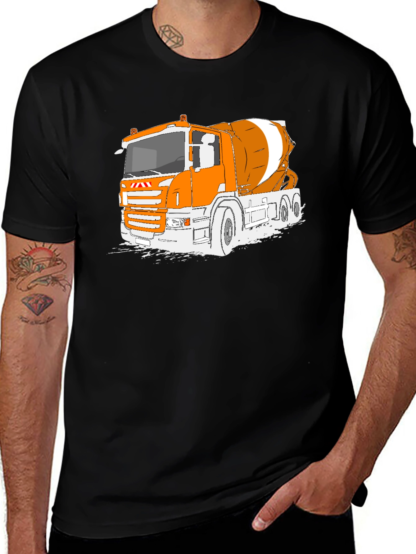 Variant 3 of Cement Truck Graphic T-Shirt