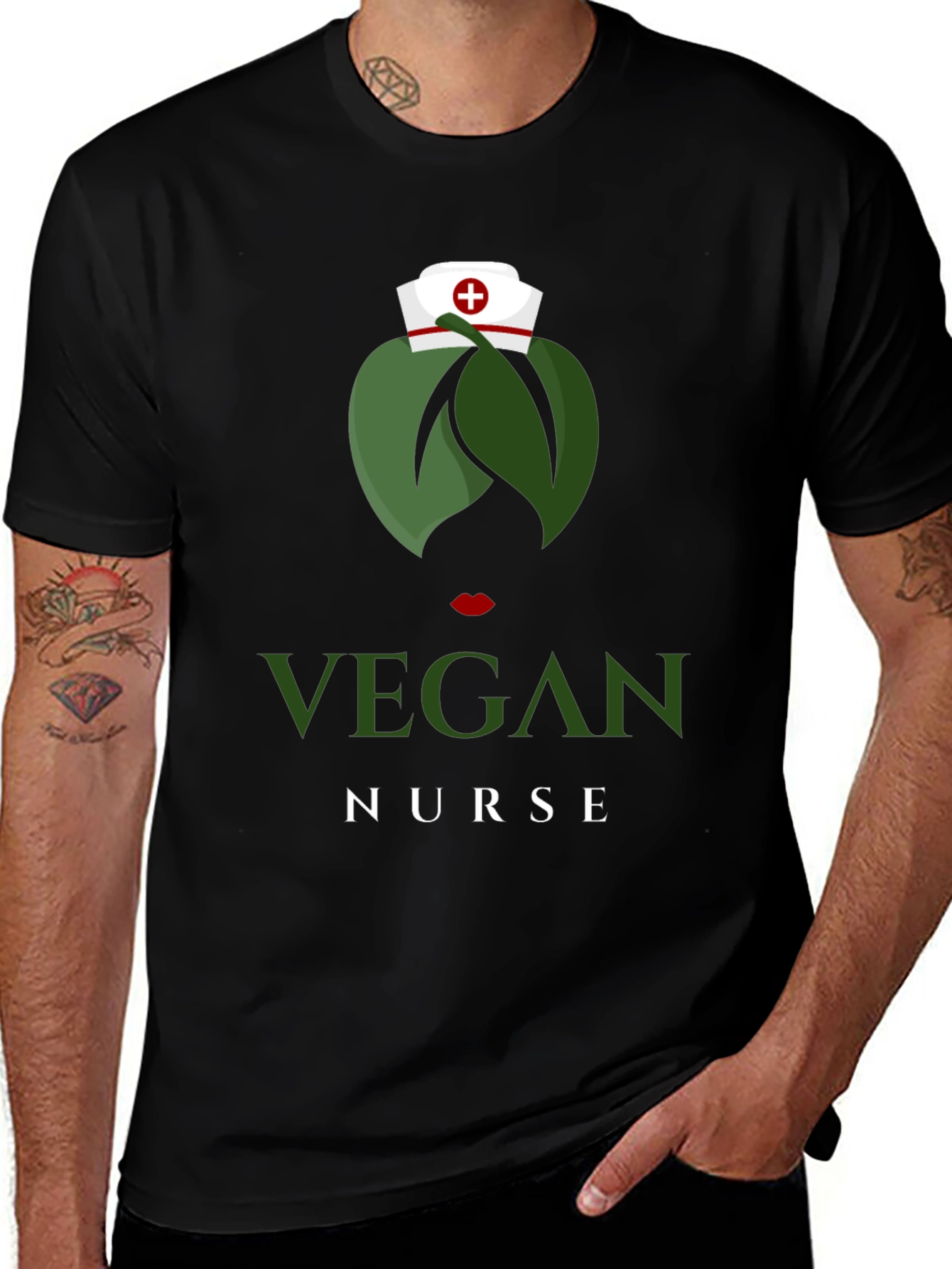 Variant 16 of Vegan Nurse T-Shirt - Unique Graphic Tee