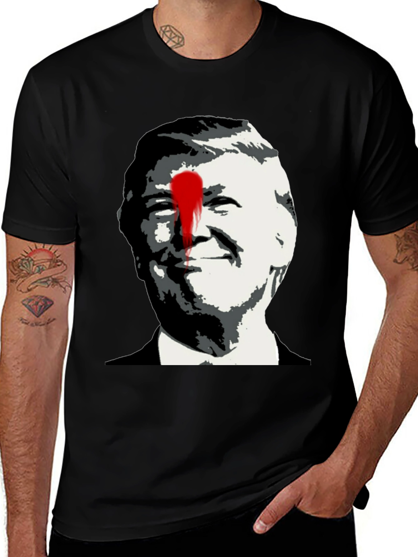 Variant 26 of Political Statement Tee - Trump Graphic
