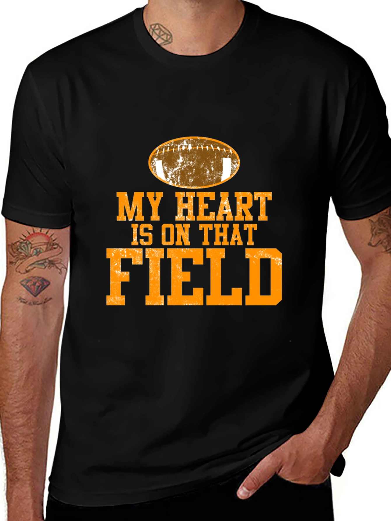 Variant 16 of My Heart is On That Field Football T-Shirt