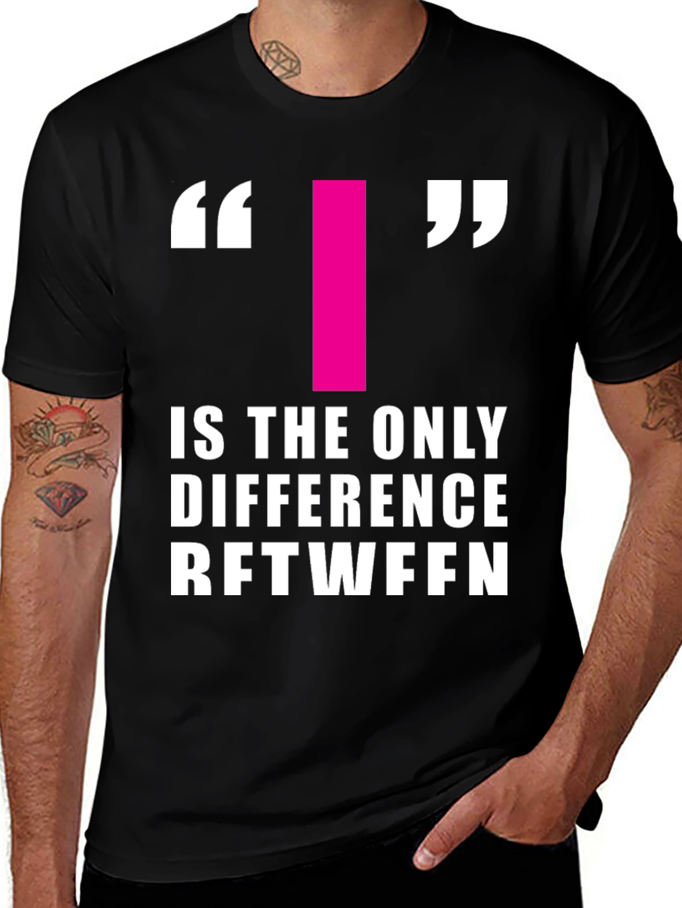 Difference T-Shirt - Funny Wordplay Graphic Tee