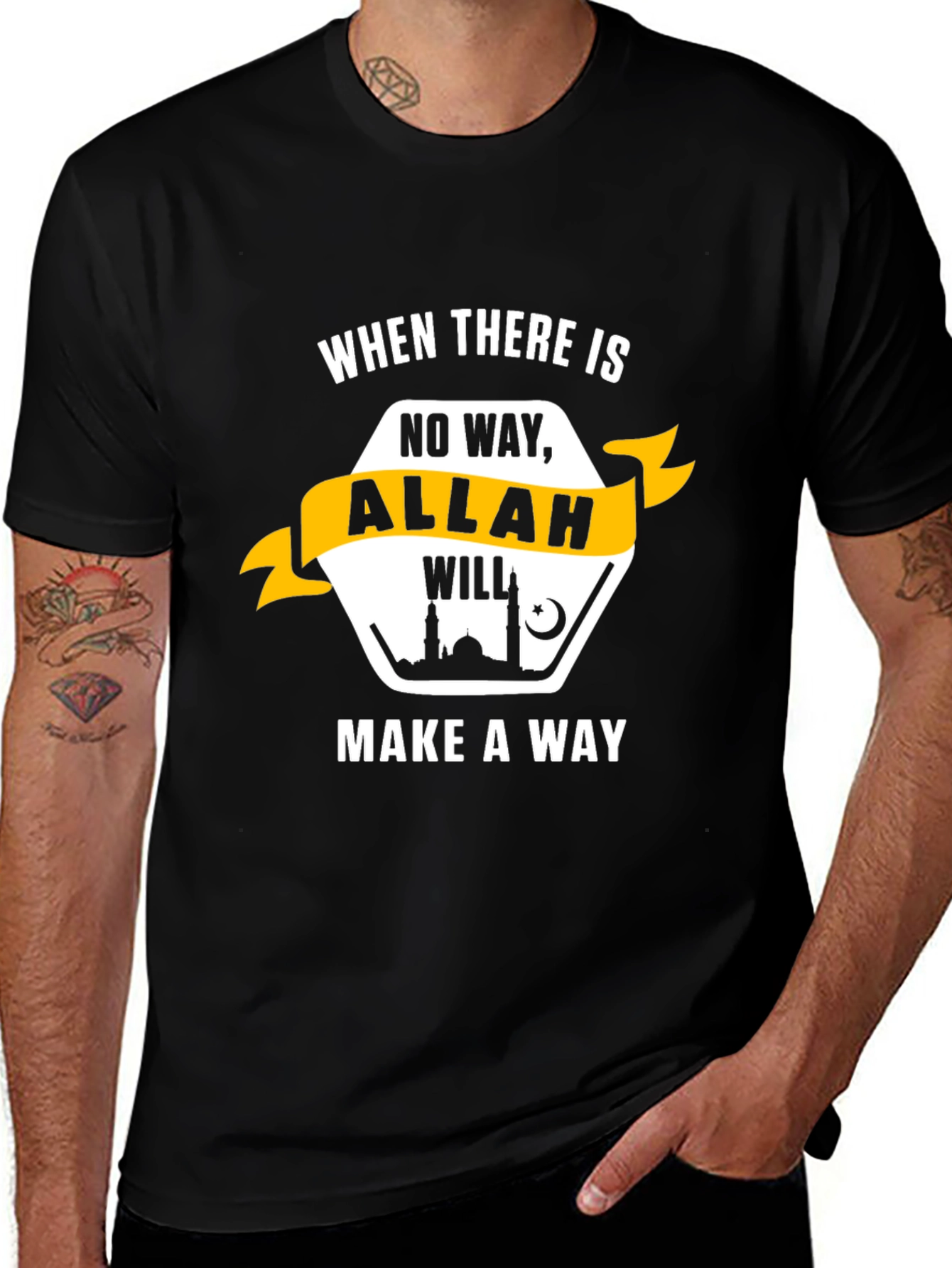 Variant 9 of Allah Will Make a Way Graphic Tee