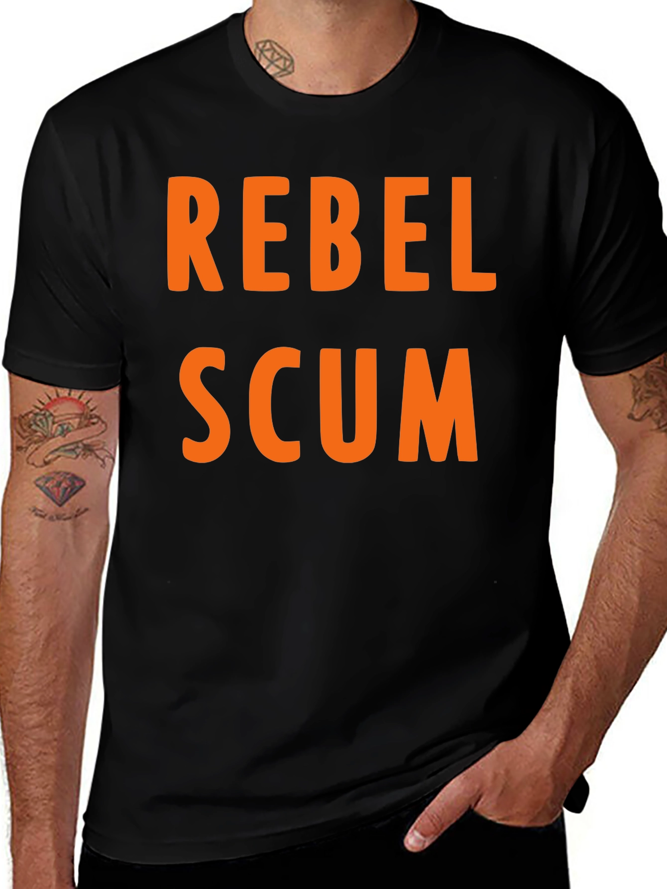 Rebel Scum Graphic T-Shirt - Bold Statement Tee