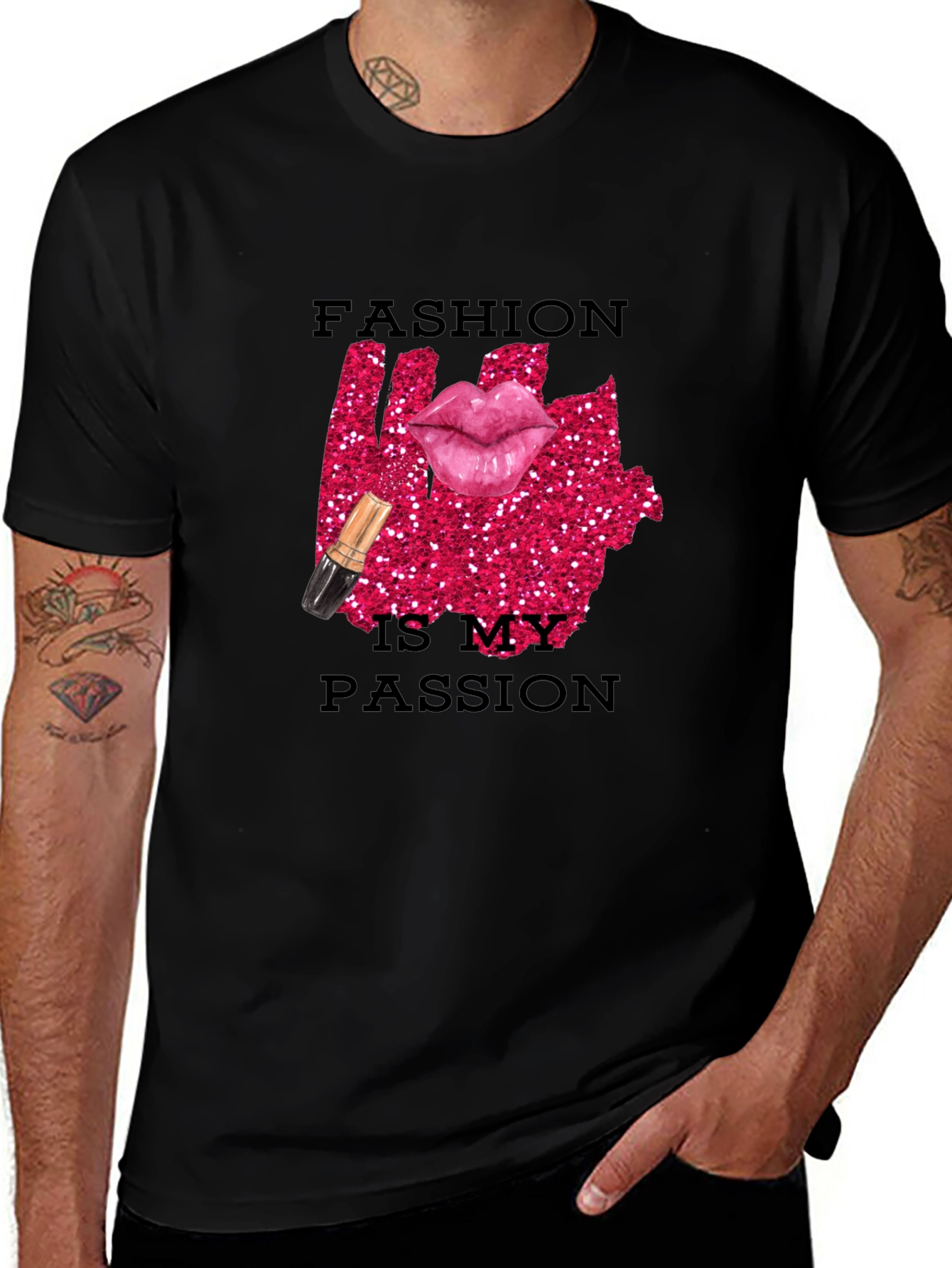 Variant 24 of Fashion is My Passion Graphic Tee - Trendy Design