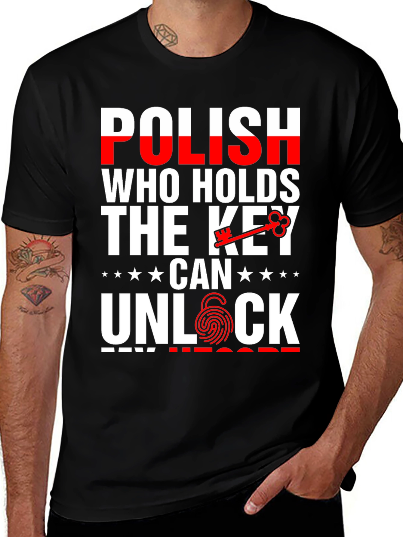 Polish Key to My Heart Graphic Tee