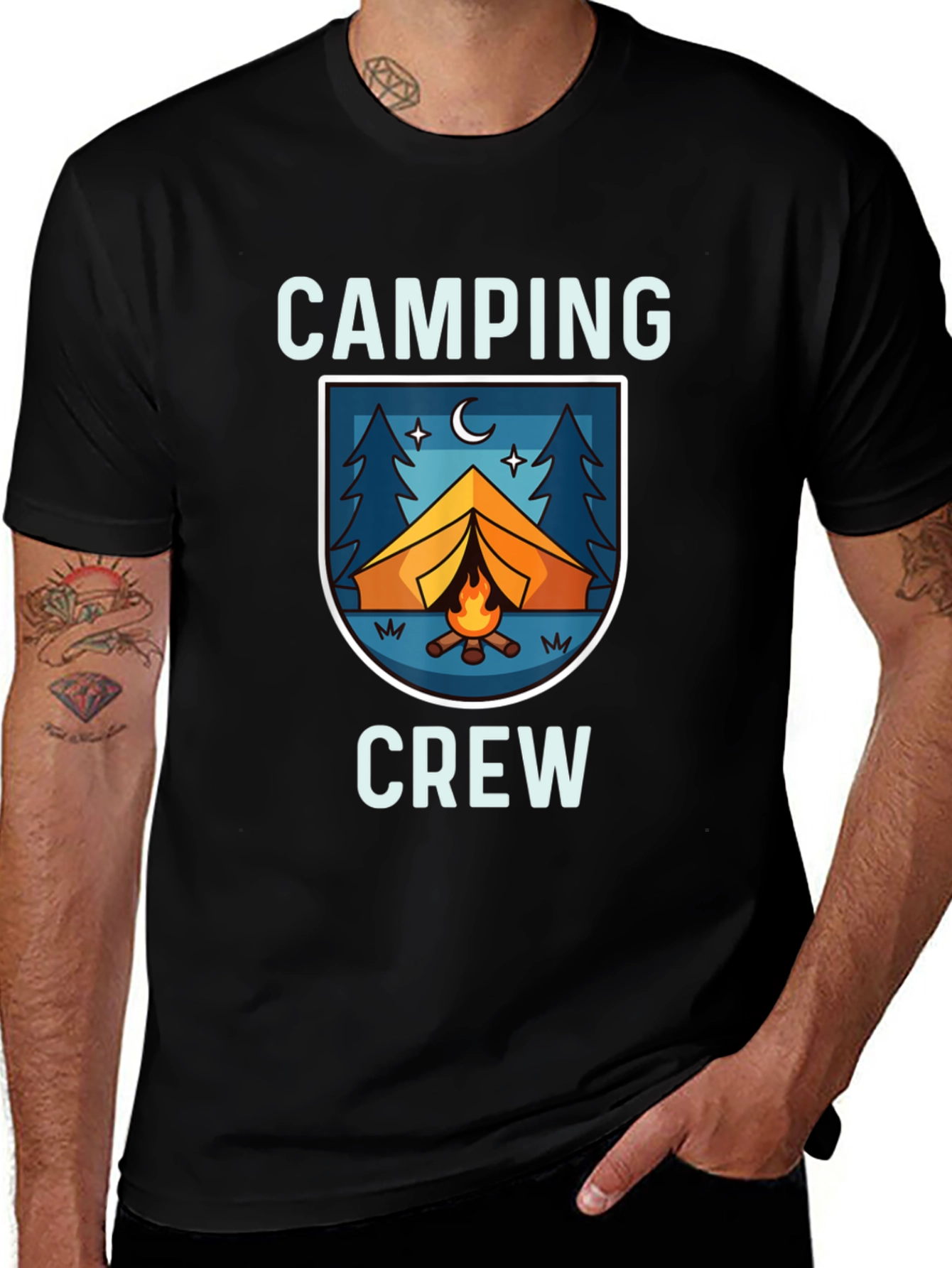 Variant 27 of Camping Crew Graphic T-Shirt - Adventure Ready