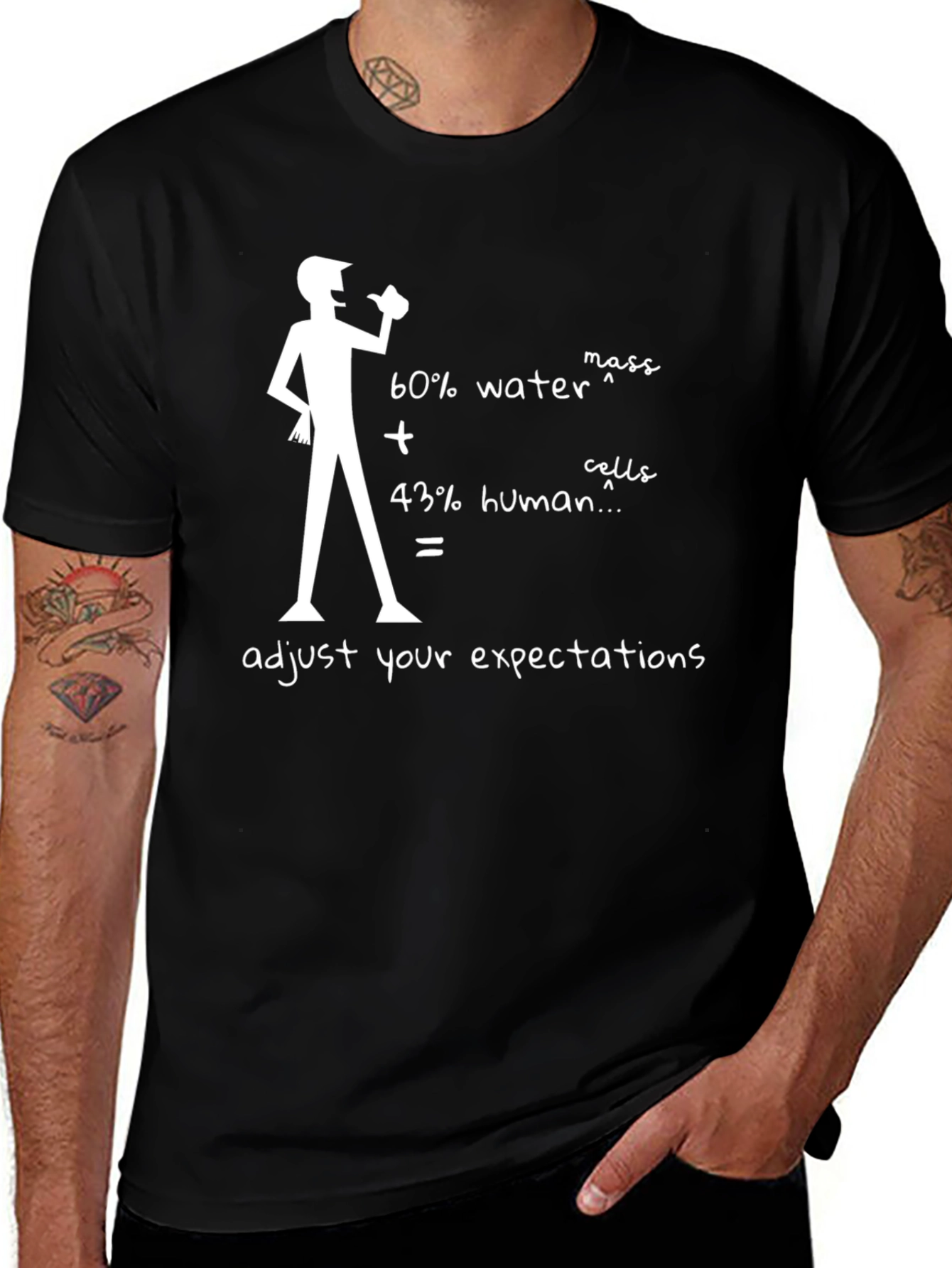Variant 7 of Funny Science Humor T-Shirt - Adjust Your Expectations!