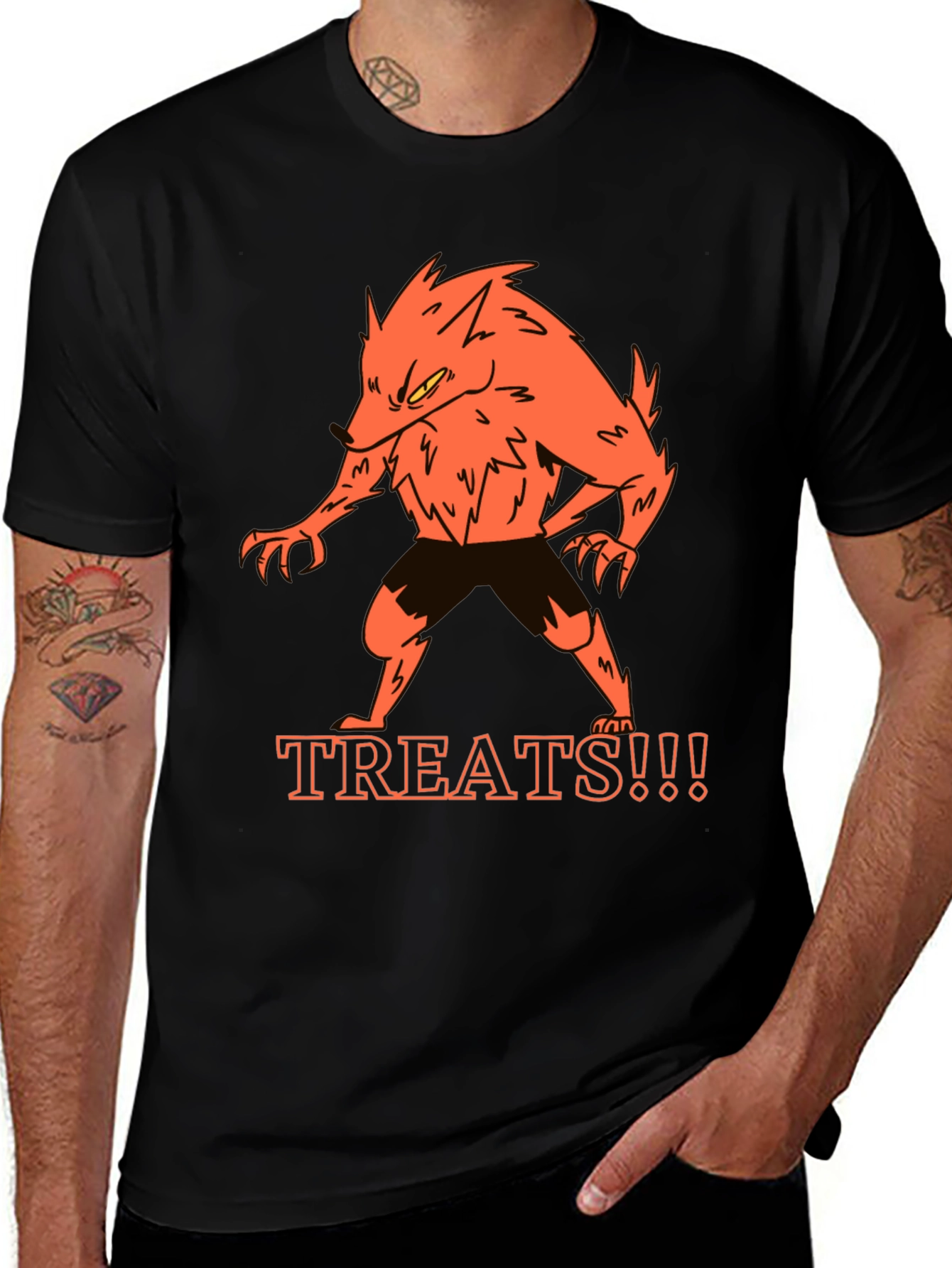 Variant 5 of Monster Treats Black T-Shirt