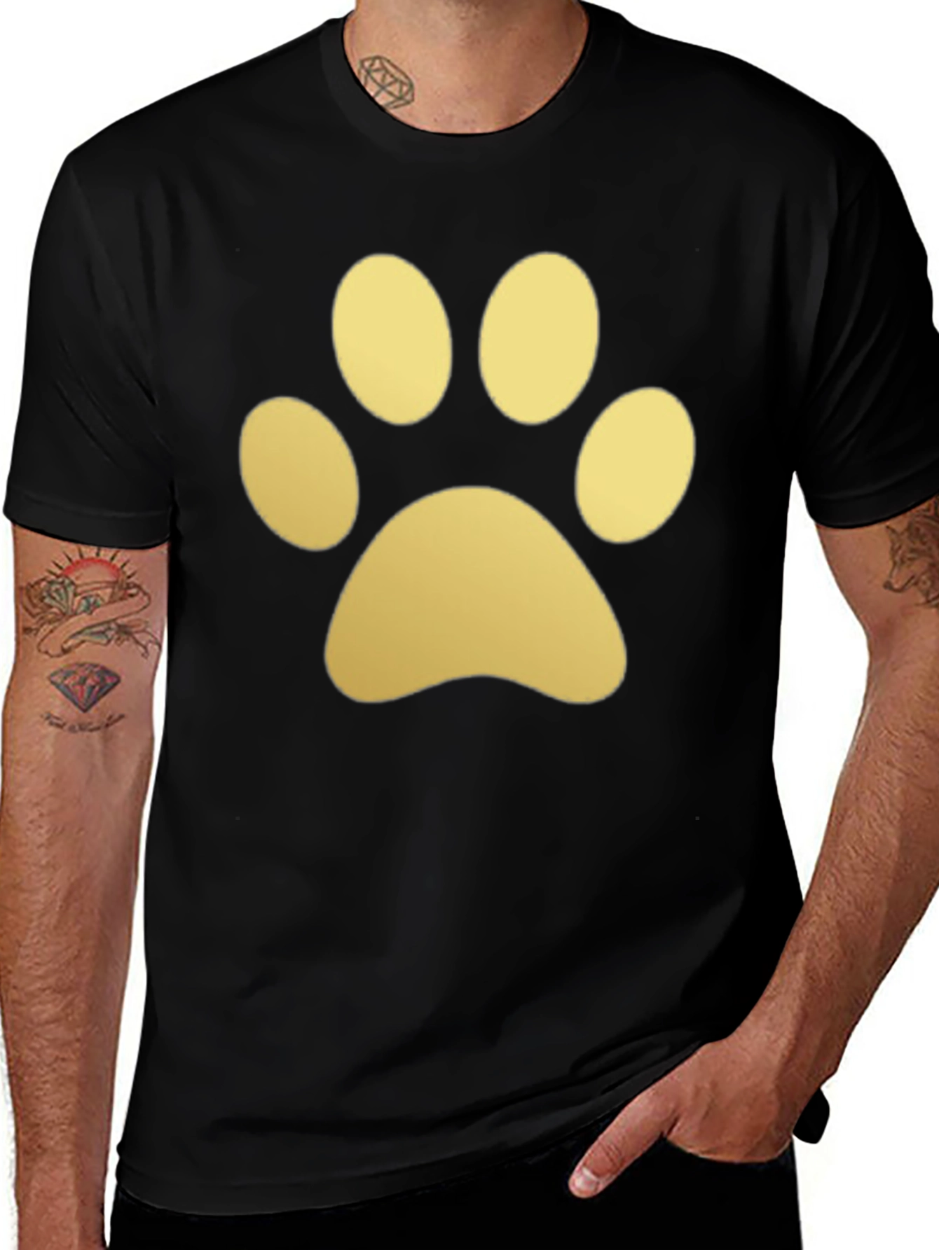 Variant 7 of Paw Print T-Shirt - Casual Comfort