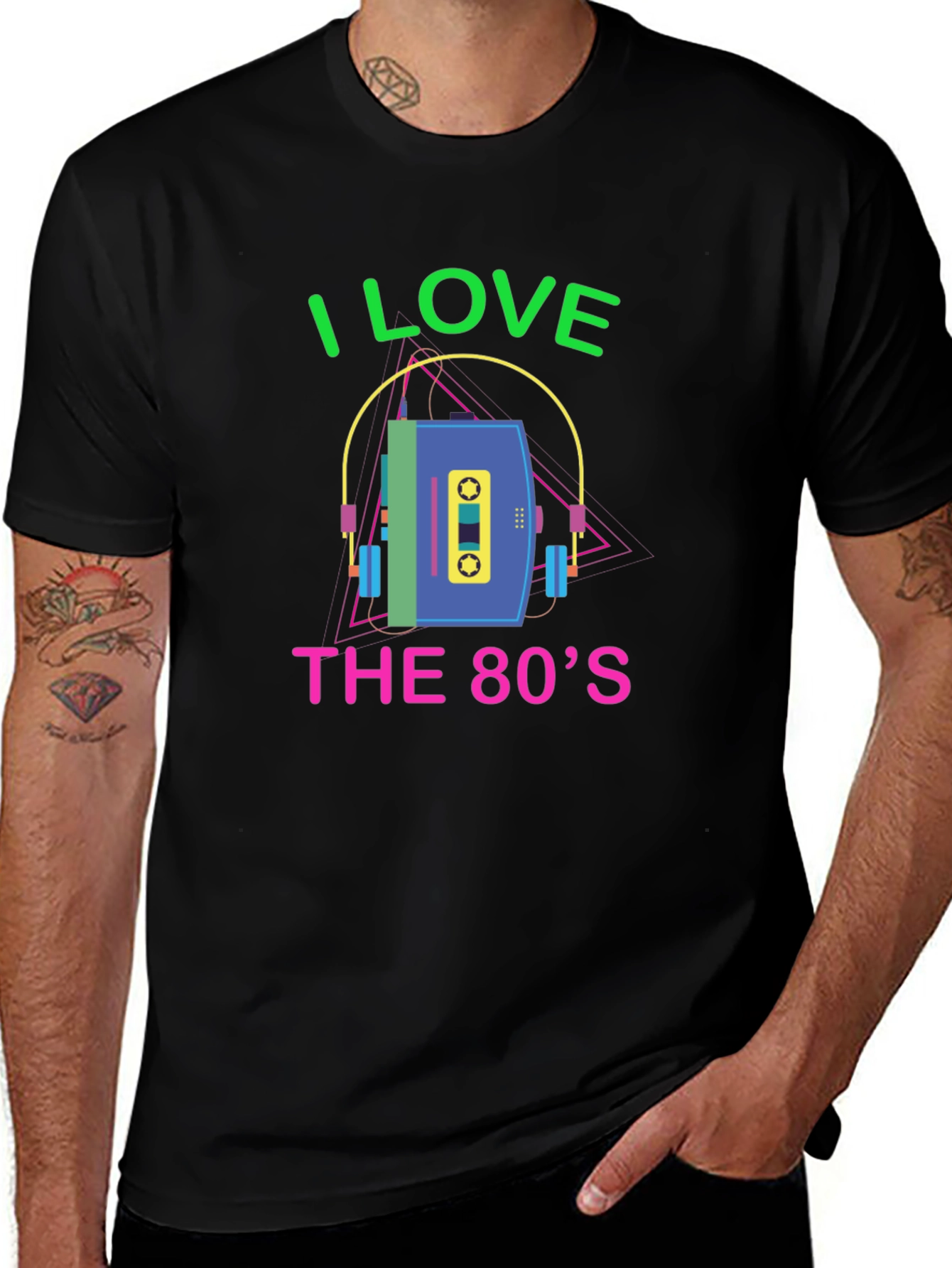 Variant 17 of I Love the 80's Retro T-Shirt