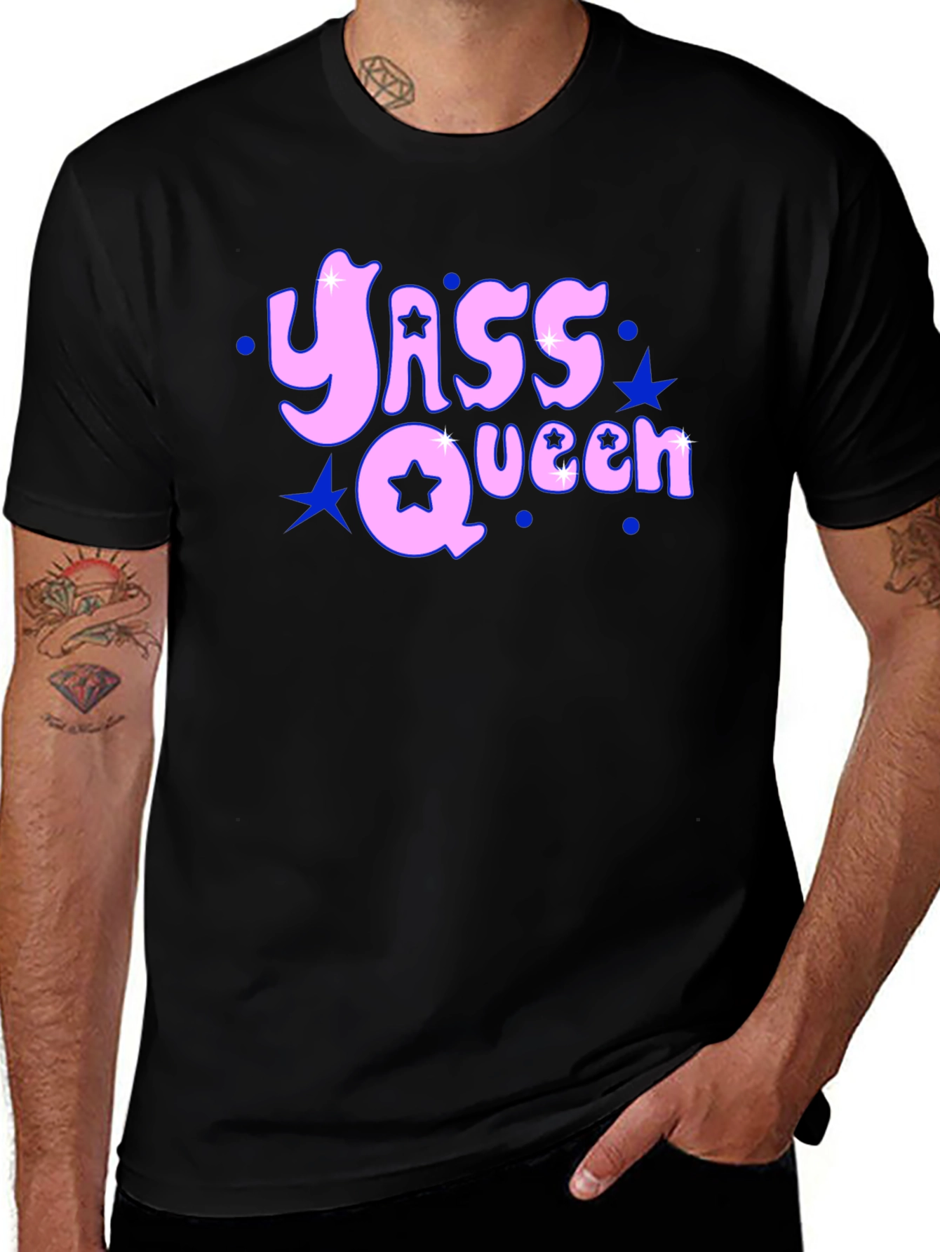Variant 18 of Yass Queen Black T-Shirt
