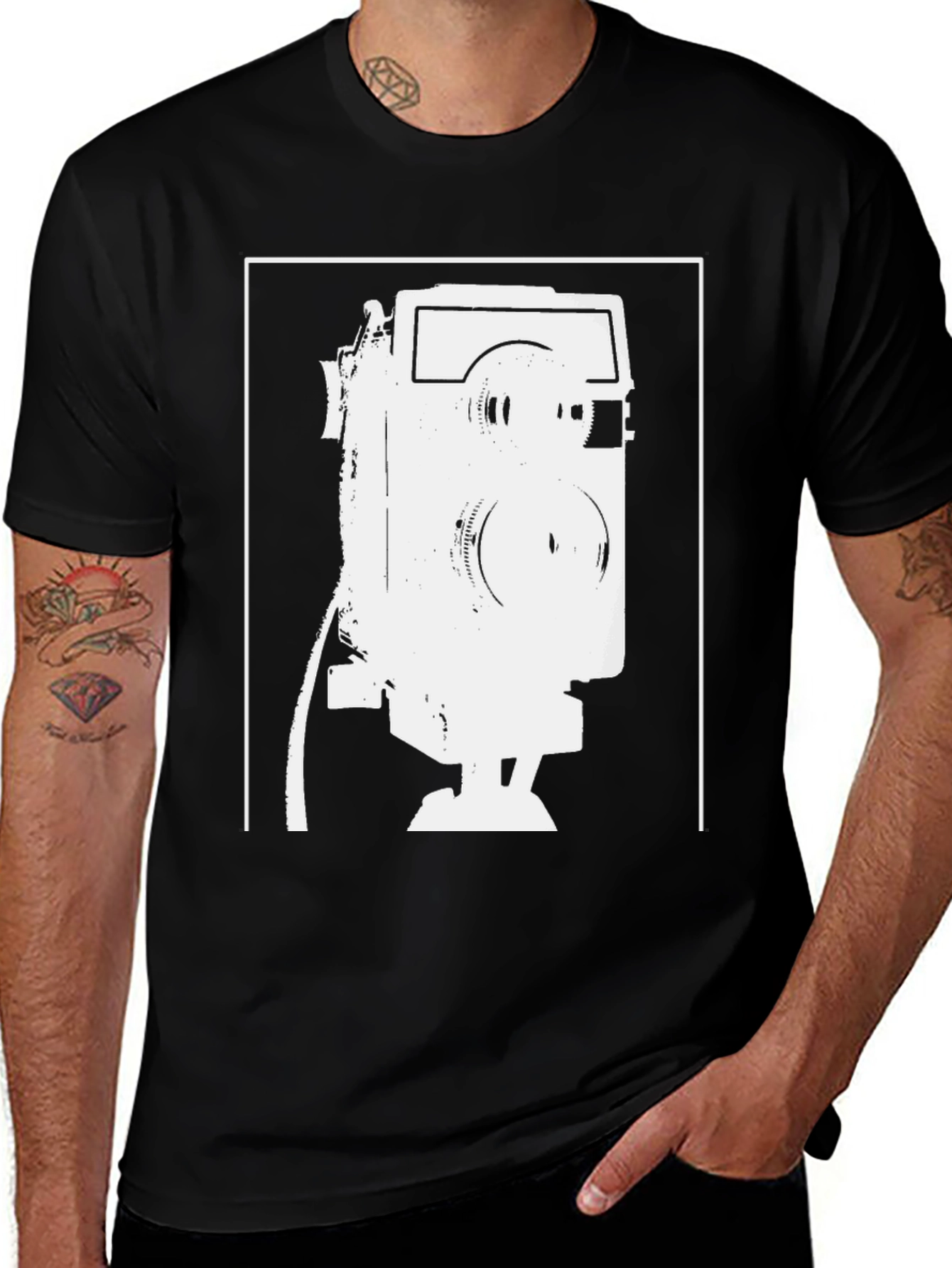 Variant 2 of Retro Camera T-Shirt - Classic Photography Style