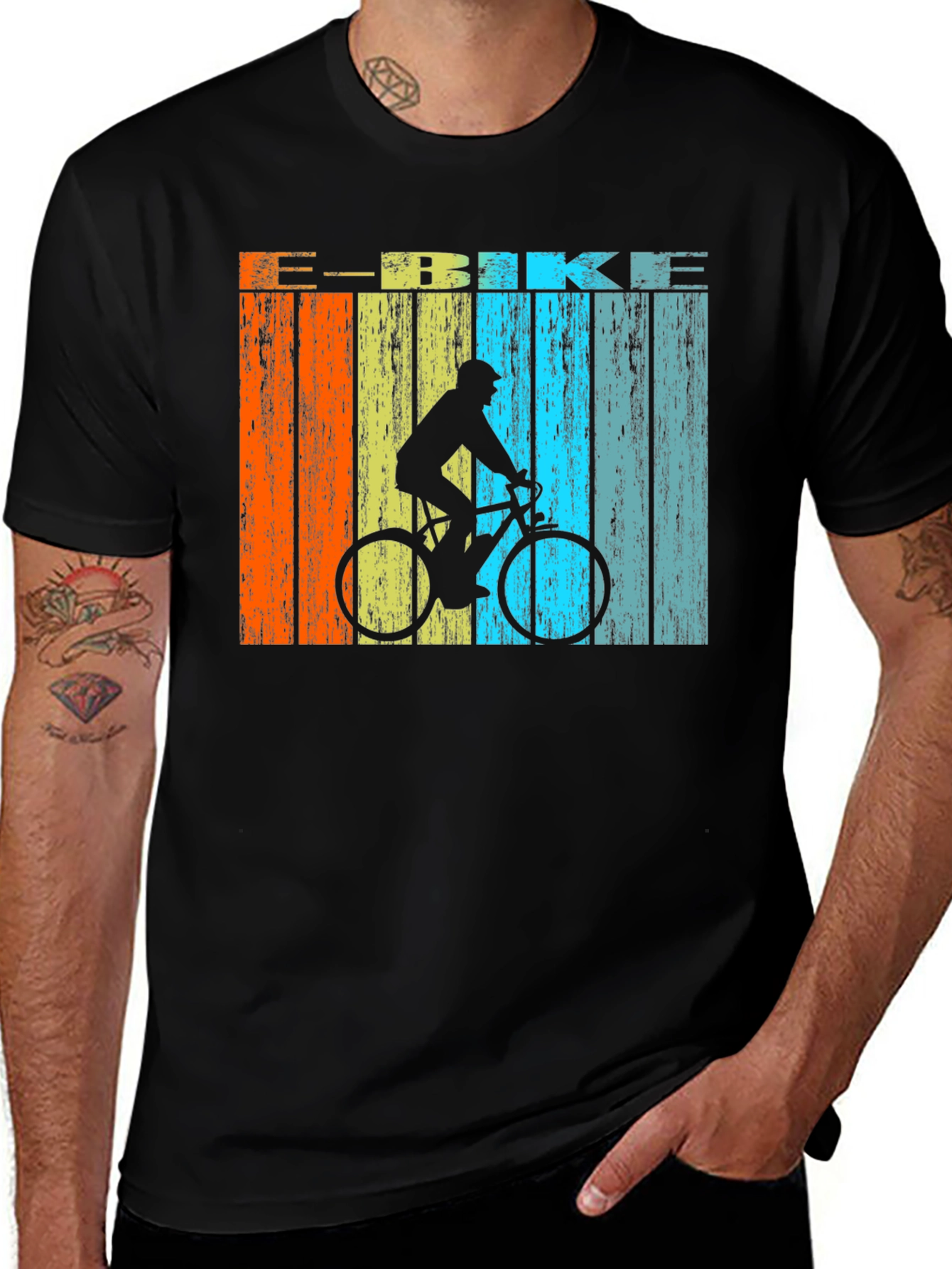 Variant 16 of Retro E-Bike T-Shirt - Vintage Cycling Style