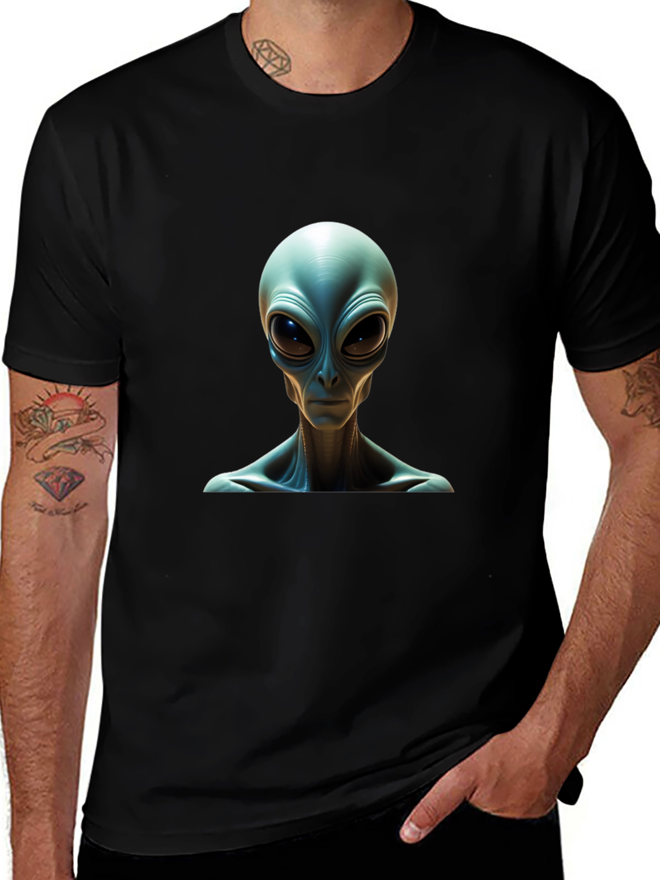 Variant 29 of Alien Graphic Tee - Sci-Fi Novelty T-Shirt