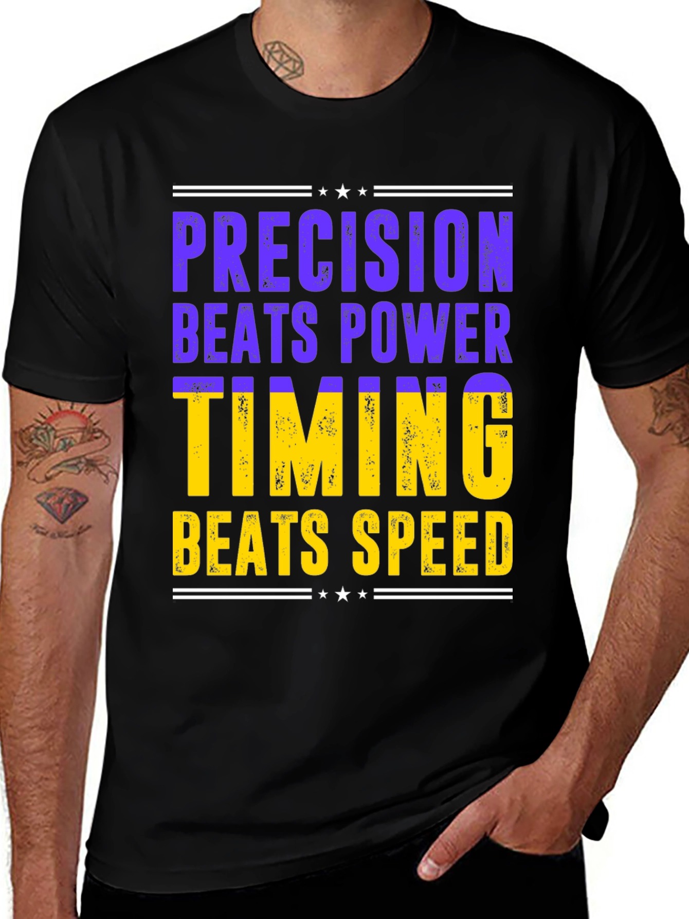 Variant 6 of Precision Beats Power T-Shirt