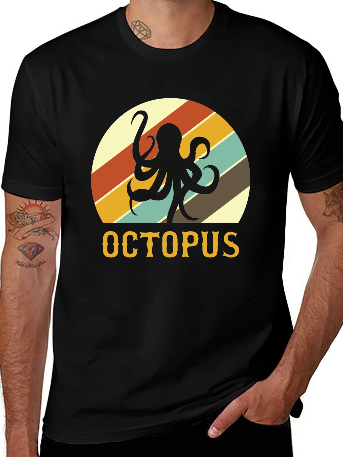 Variant 29 of Retro Octopus Graphic Tee