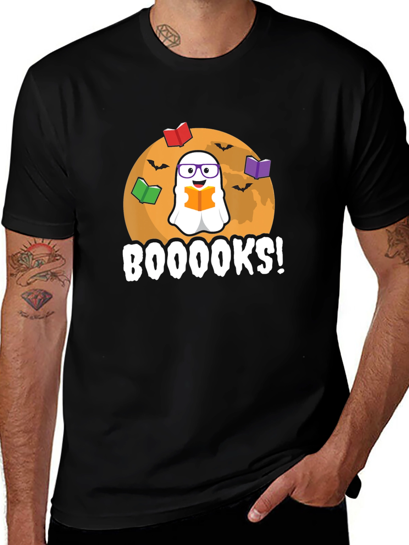 Booooks! Halloween Ghost T-Shirt