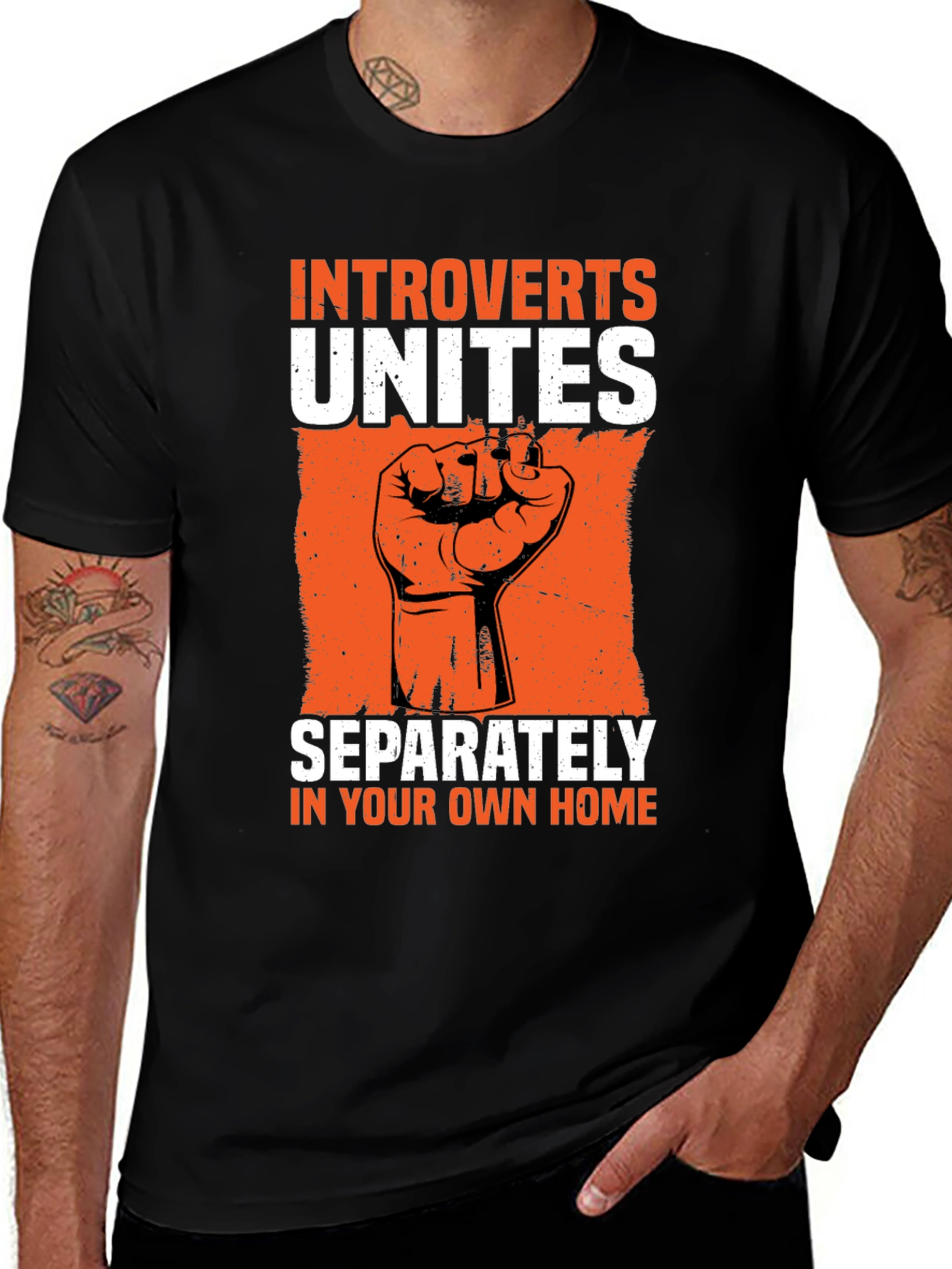 Variant 16 of Introvert Unite Funny Graphic Tee