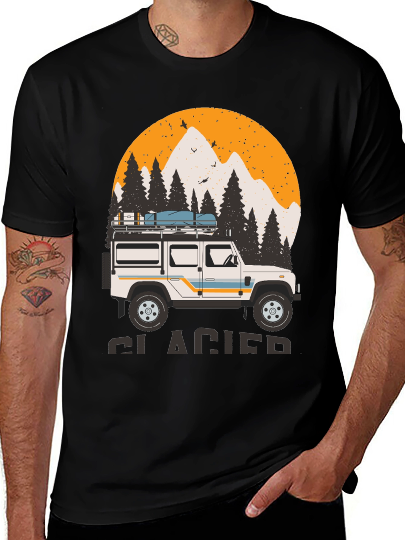 Glacier Adventure T-Shirt - Off-Road Vehicle Design