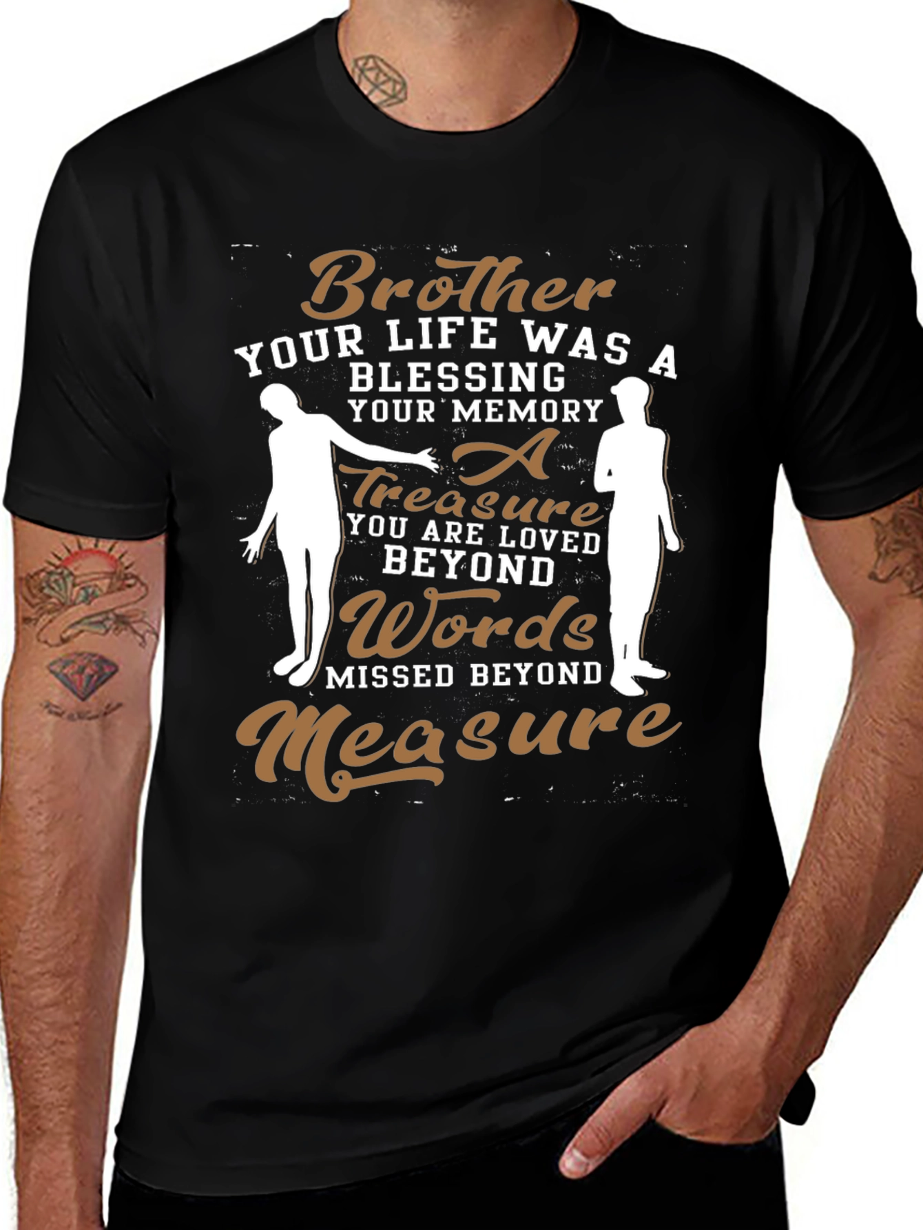 Brother Memorial T-Shirt - Loved Beyond Words