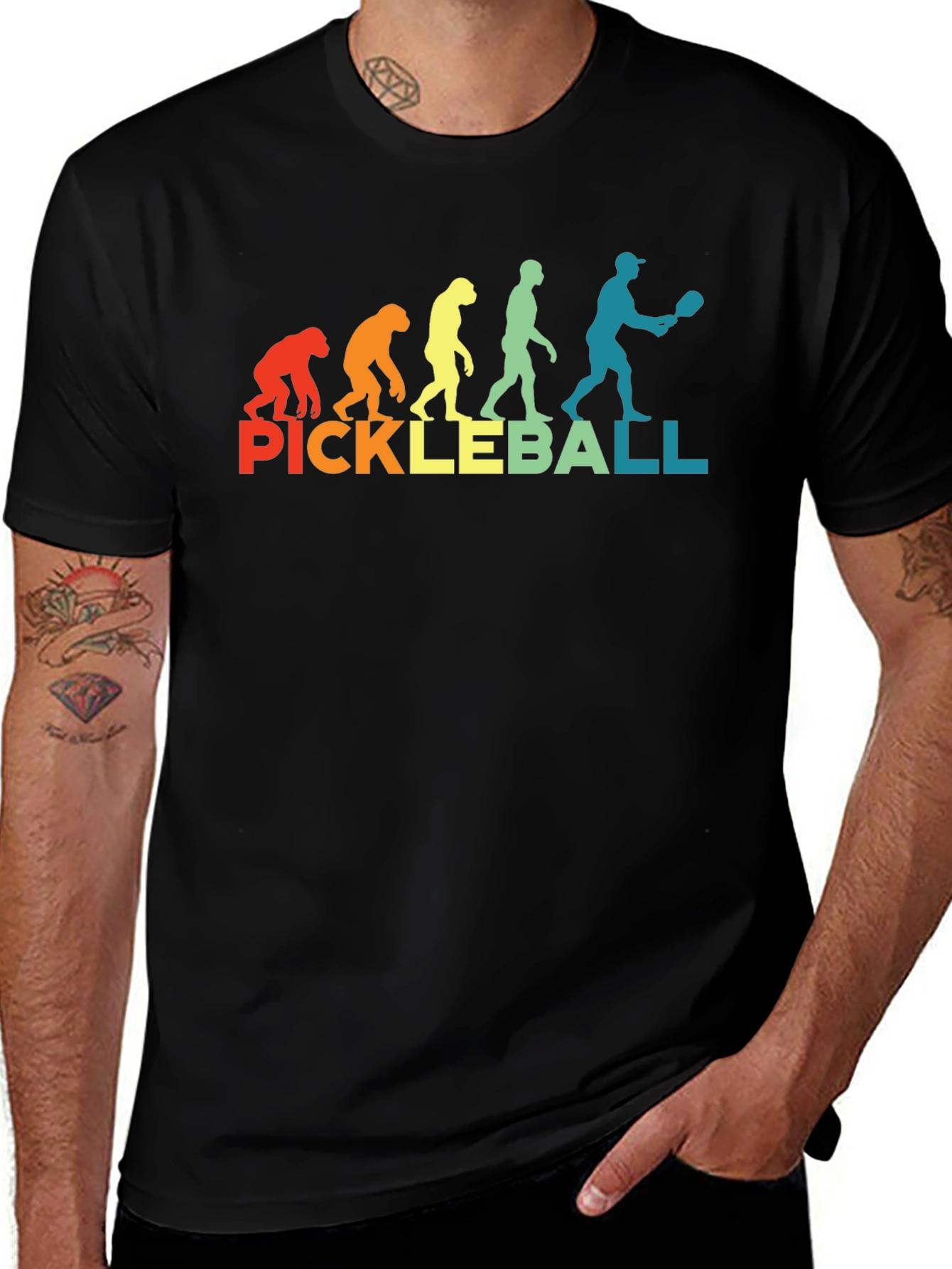 Variant 16 of Pickleball Evolution T-Shirt - Funny Sports Tee
