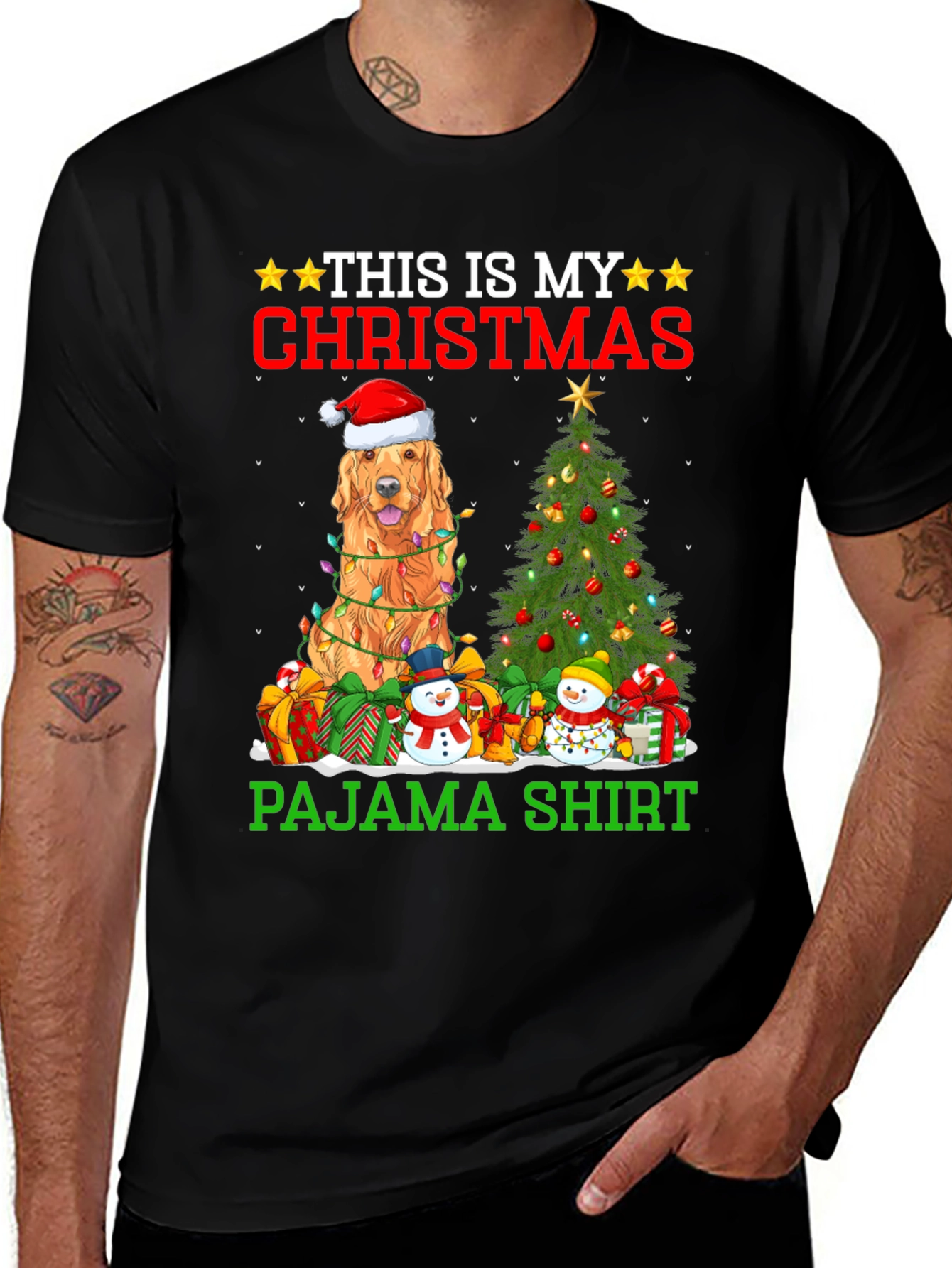 Variant 18 of Dog Christmas Pajama Shirt