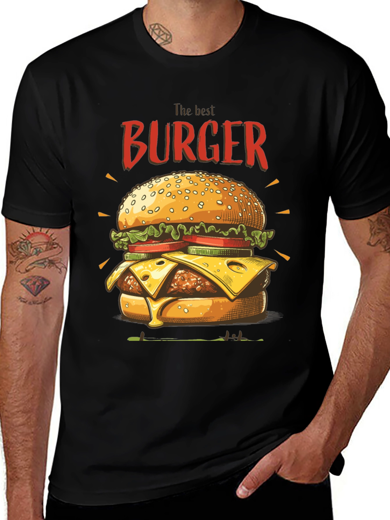 Variant 8 of Burger Graphic T-Shirt - The Best Burger Tee