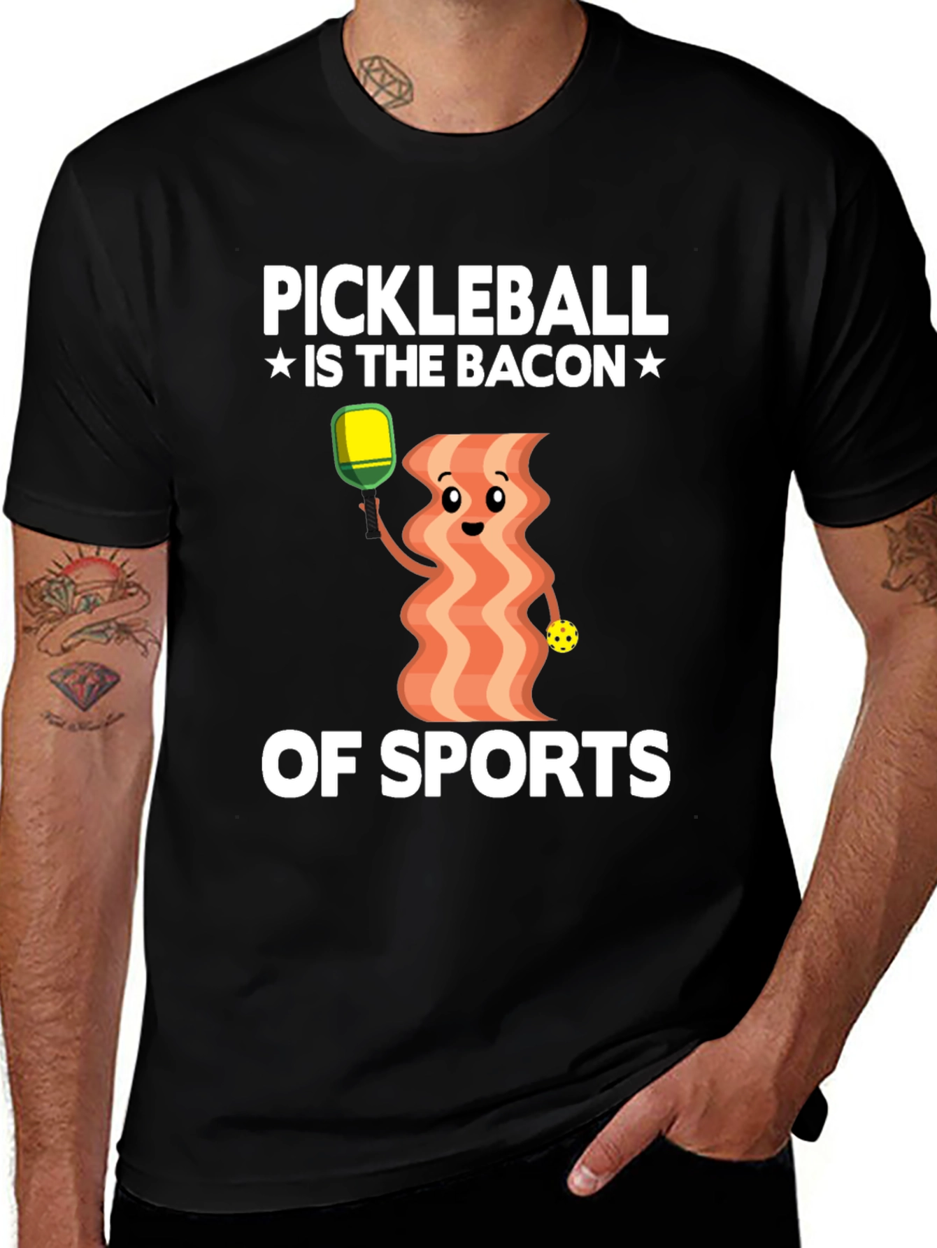 Variant 28 of Pickleball Bacon of Sports Graphic Tee