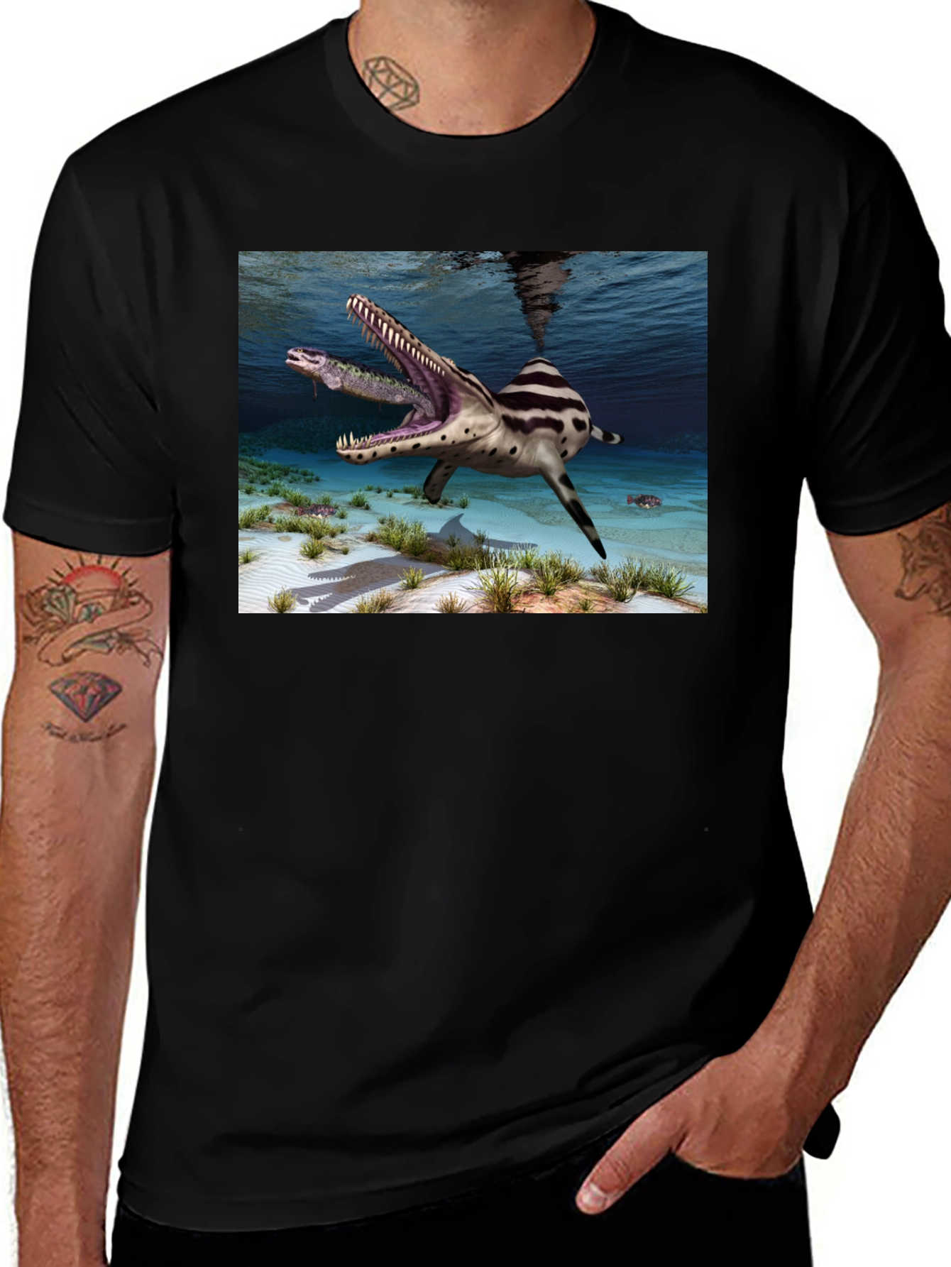 Mosasaurus Graphic T-Shirt - Prehistoric Predator