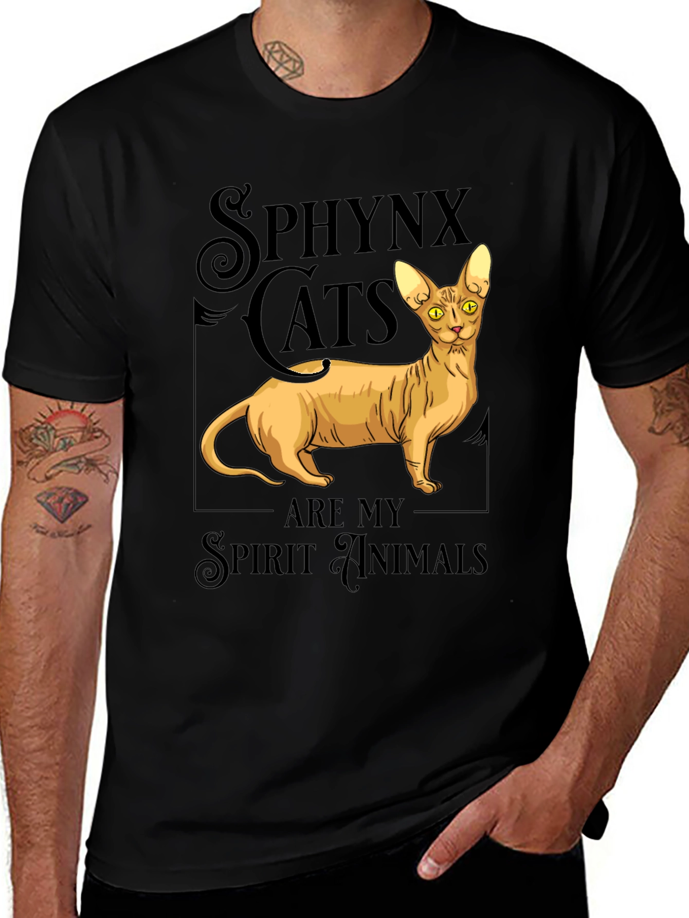 Variant 18 of Sphynx Cat Spirit Animal T-Shirt