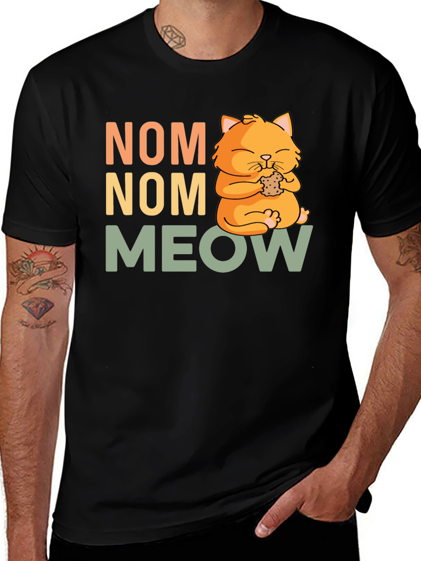 Variant 6 of Nom Nom Meow Cat T-Shirt