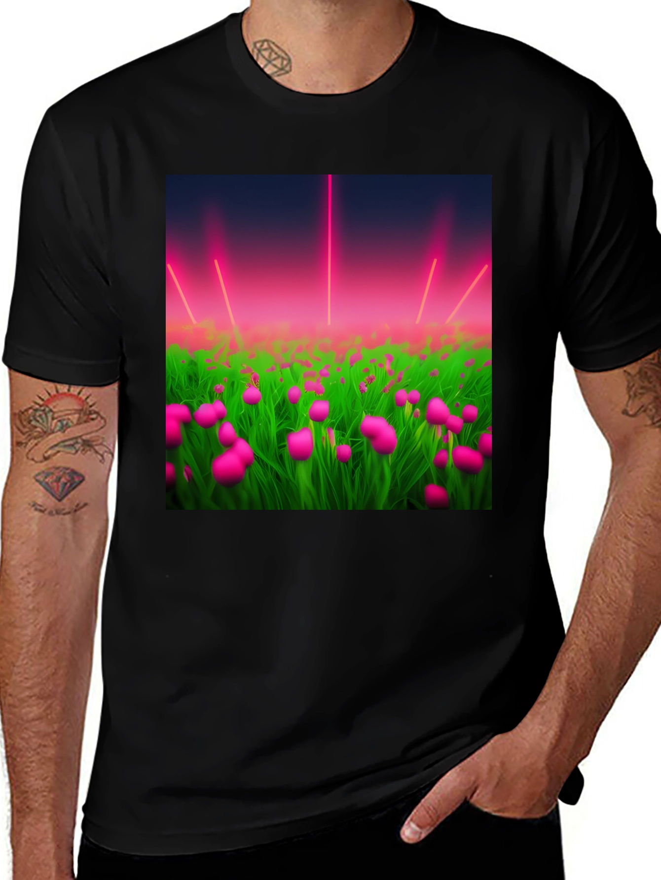 Neon Floral T-Shirt