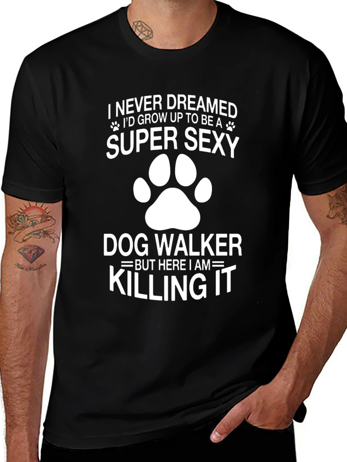 Variant 29 of Super Sexy Dog Walker Graphic T-Shirt