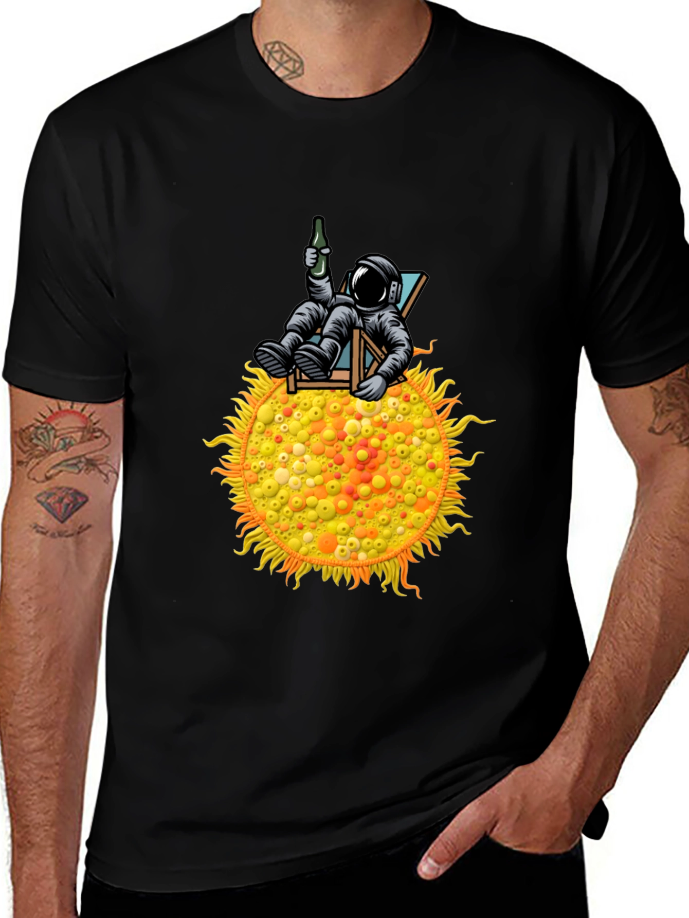 Variant 7 of Astronaut Sun Lounger T-Shirt - Relax in Style