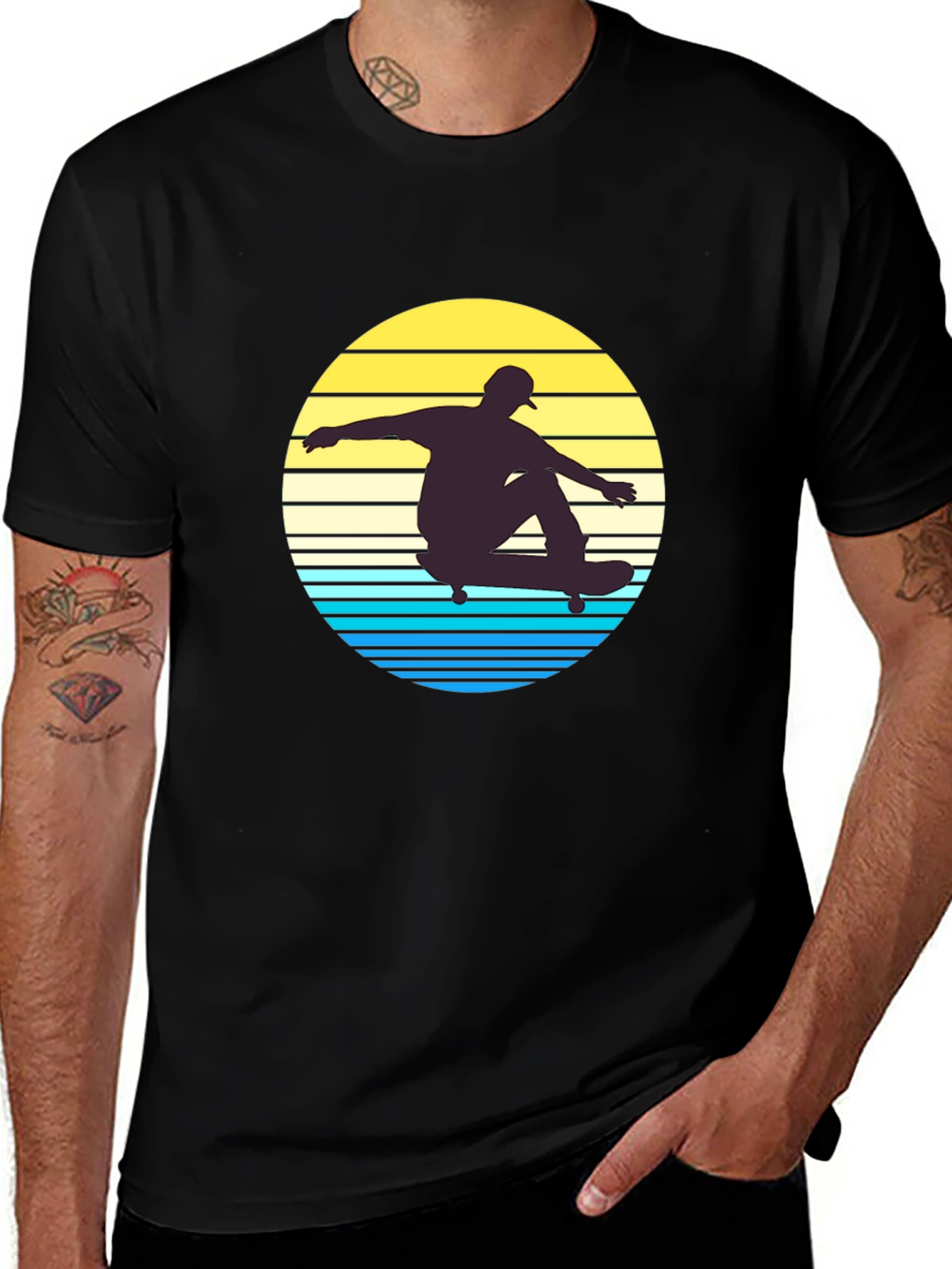 Variant 26 of Retro Skateboarder Graphic Tee